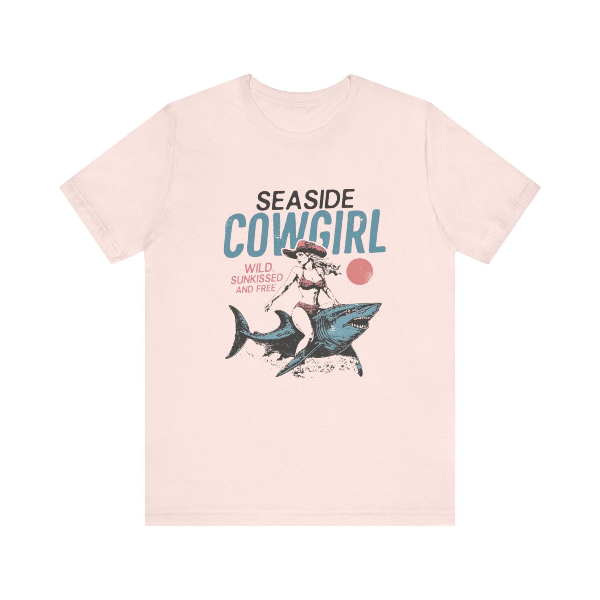 Seaside cowgirl retro summer Shirt, Western beach Shirt - Popbydesign