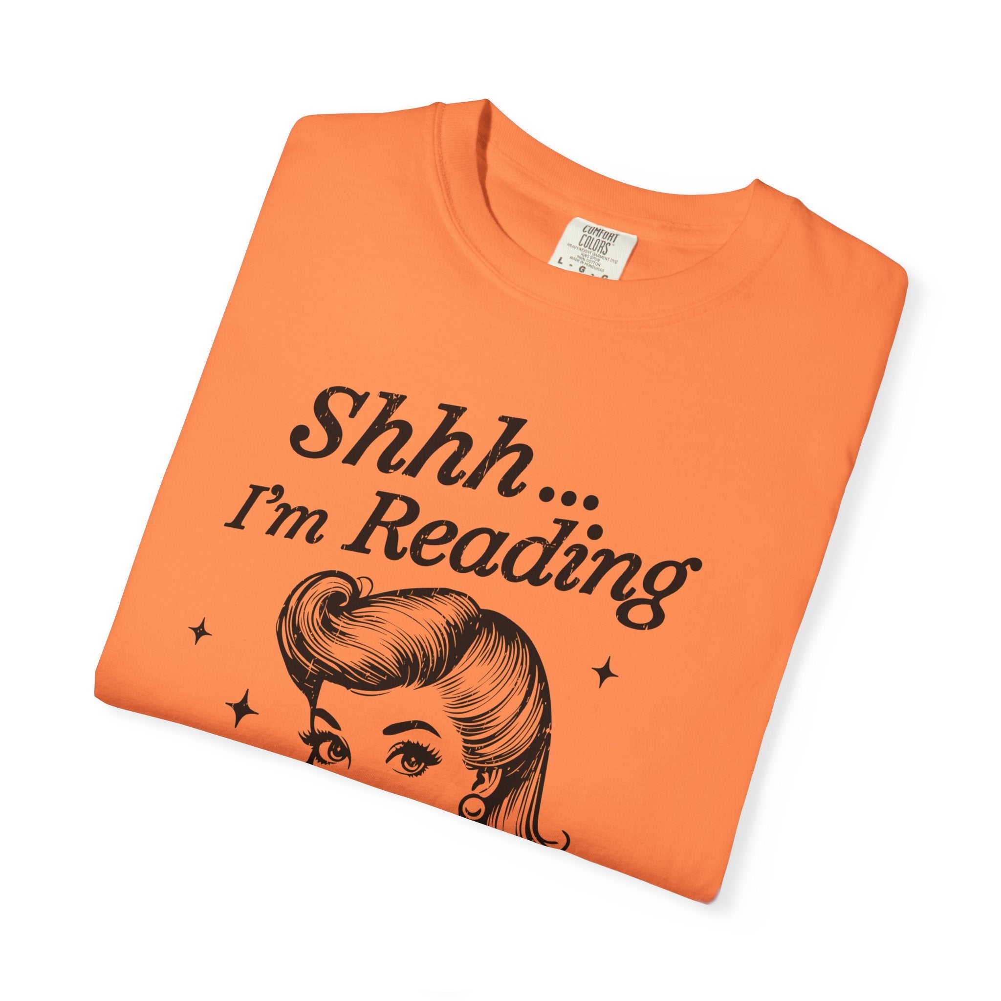 Shh I'm reading T-shirt, Book Lover Tee, Reading Gift by Printify