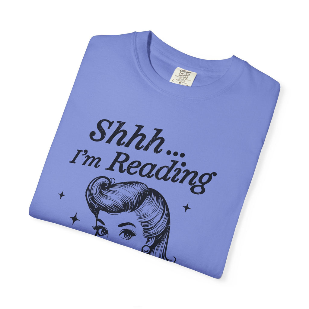 Shh I'm reading T-shirt, Book Lover Tee, Reading Gift by Printify