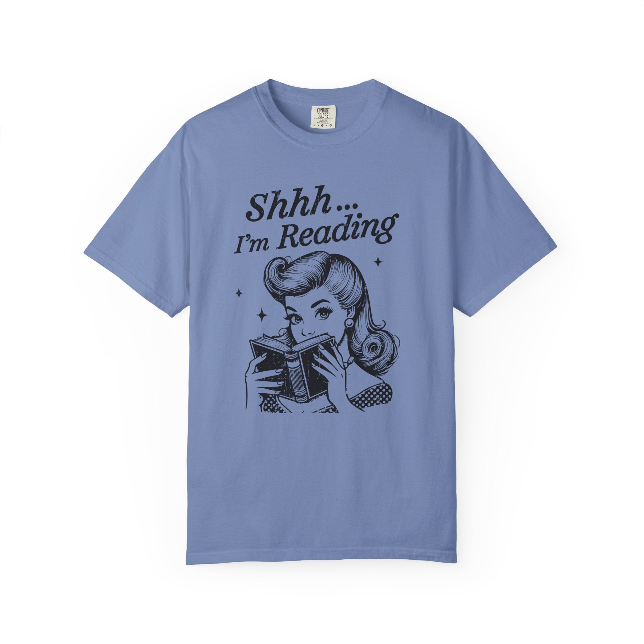 Shh I'm reading T-shirt, Book Lover Tee, Reading Gift by Printify
