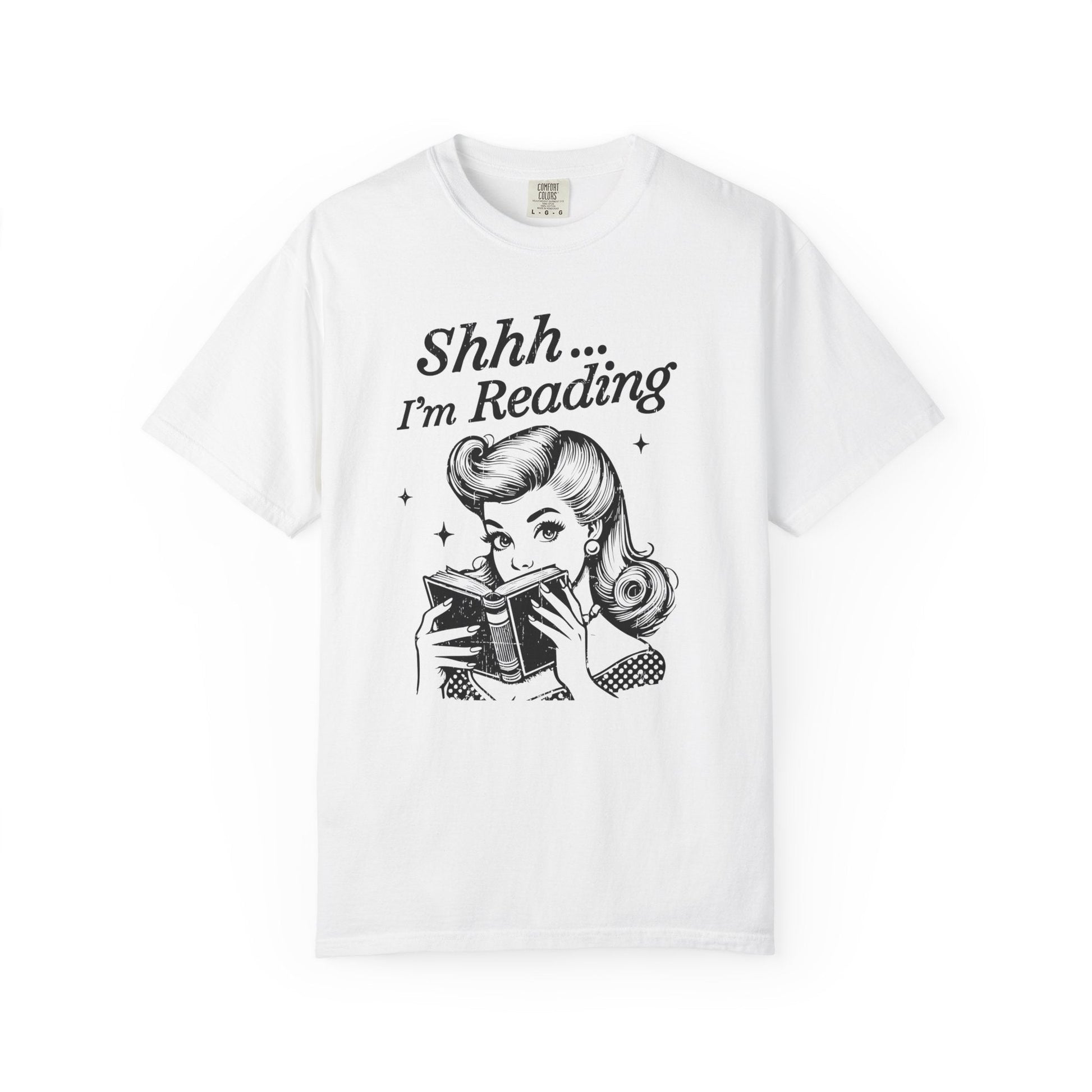 Shh I'm reading T-shirt, Book Lover Tee, Reading Gift - Popbydesign