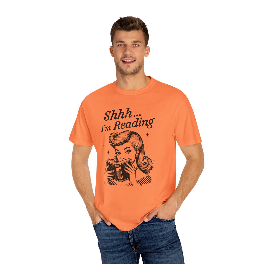 Shh I'm reading T-shirt, Book Lover Tee, Reading Gift by Printify
