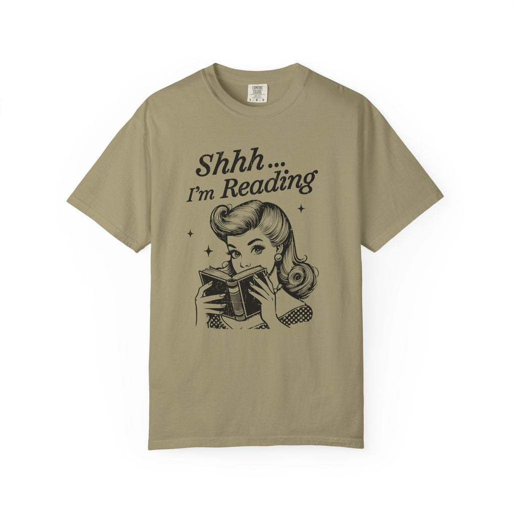 Shh I'm reading T-shirt, Book Lover Tee, Reading Gift by Printify
