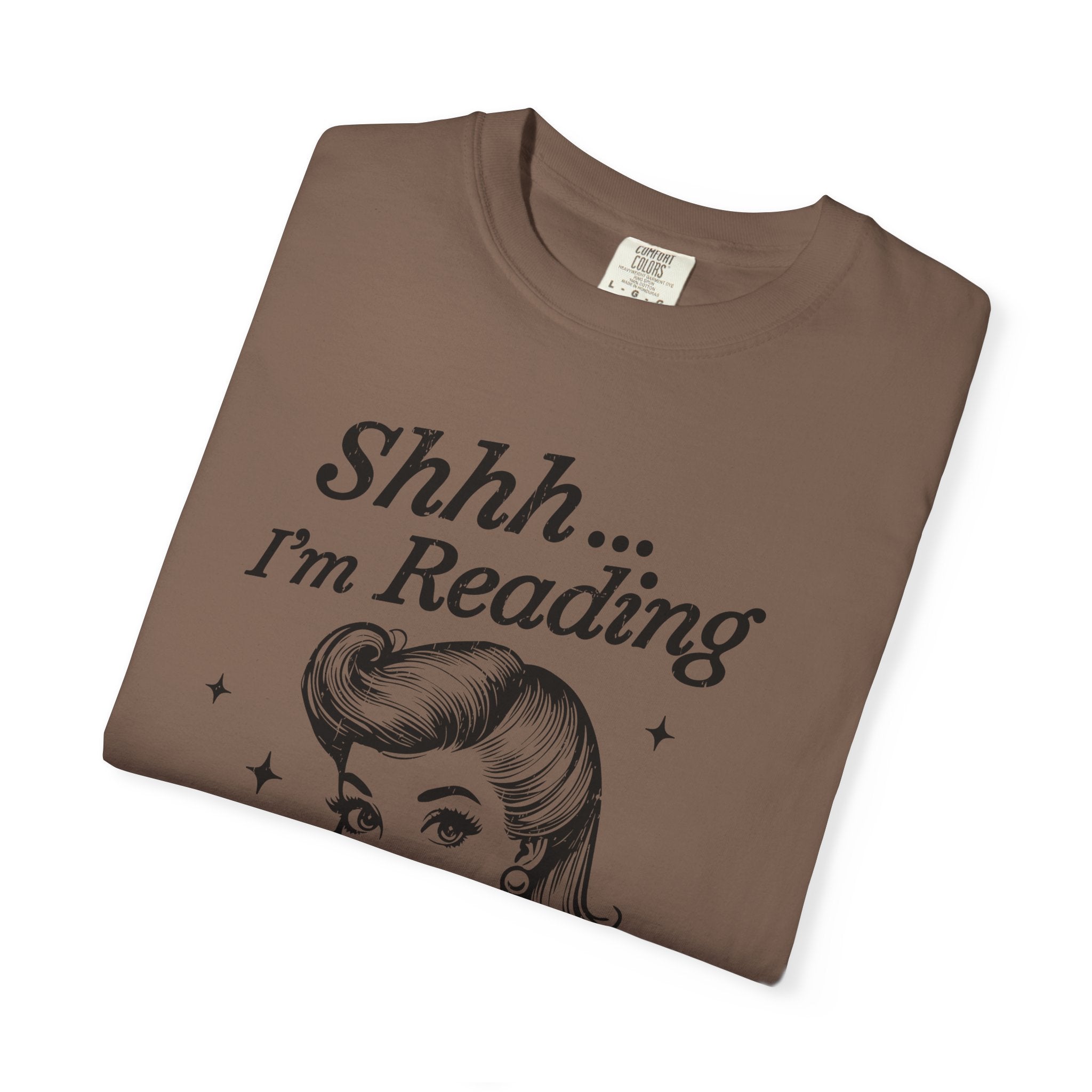 Shh I'm reading T-shirt, Book Lover Tee, Reading Gift by Printify