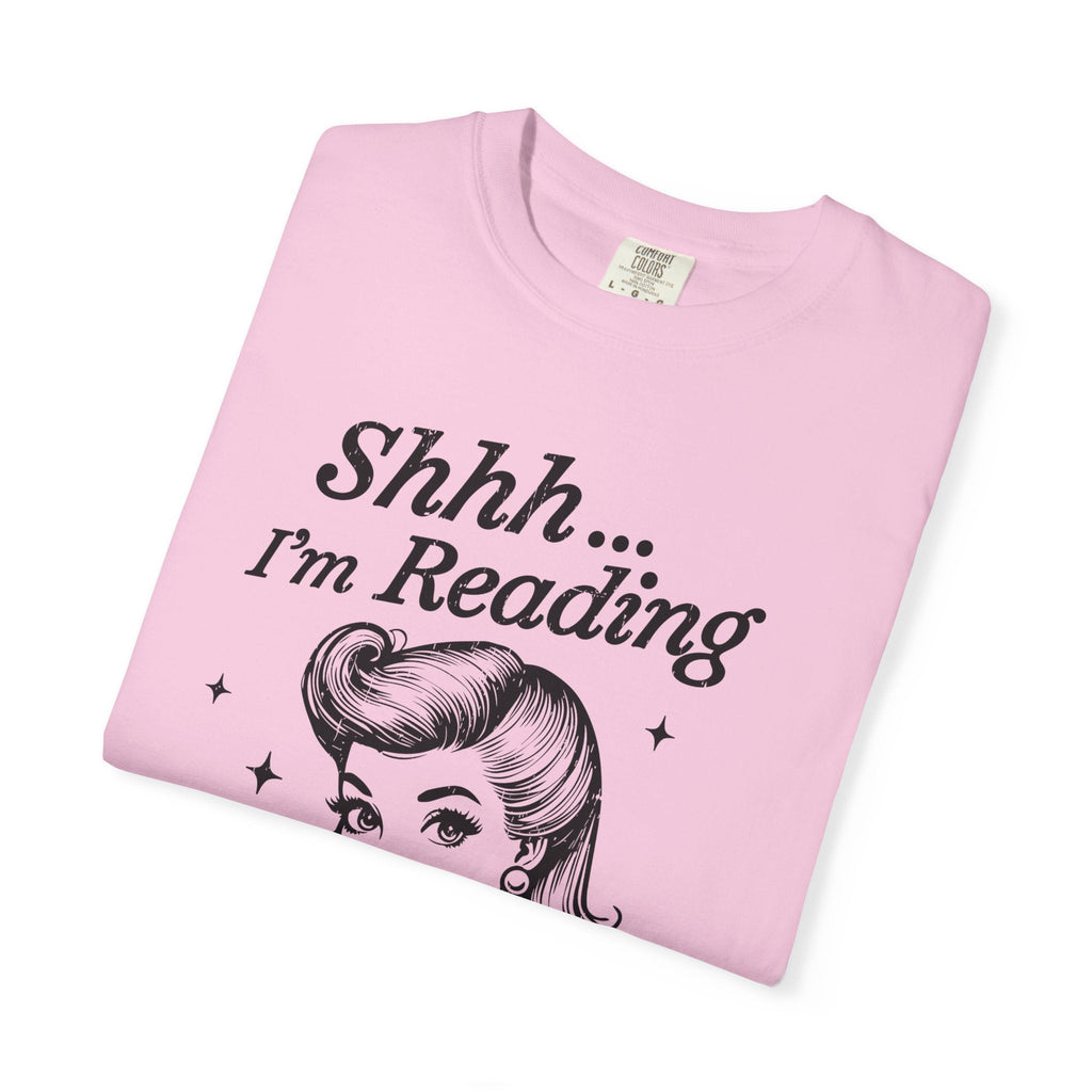 Shh I'm reading T-shirt, Book Lover Tee, Reading Gift by Printify