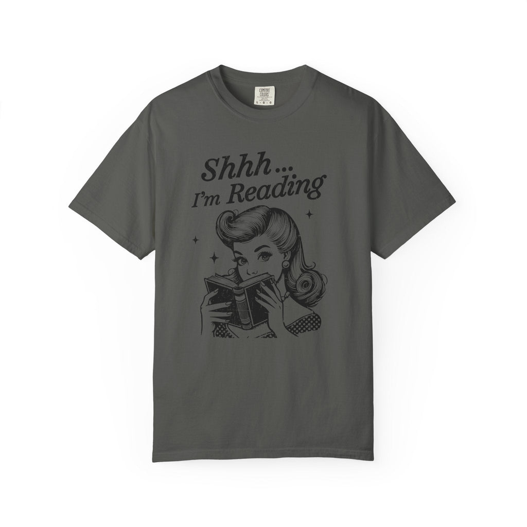 Shh I'm reading T-shirt, Book Lover Tee, Reading Gift by Printify
