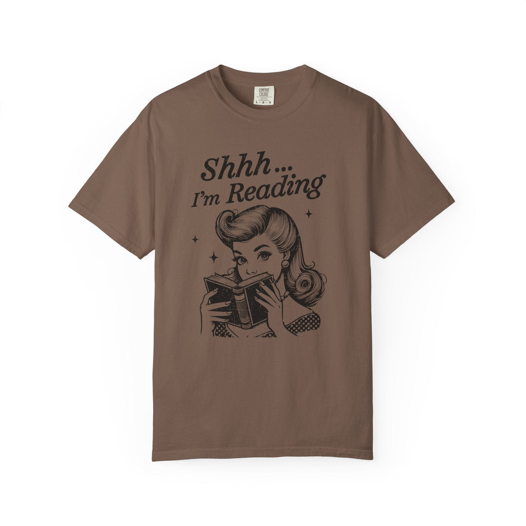 Shh I'm reading T-shirt, Book Lover Tee, Reading Gift by Printify