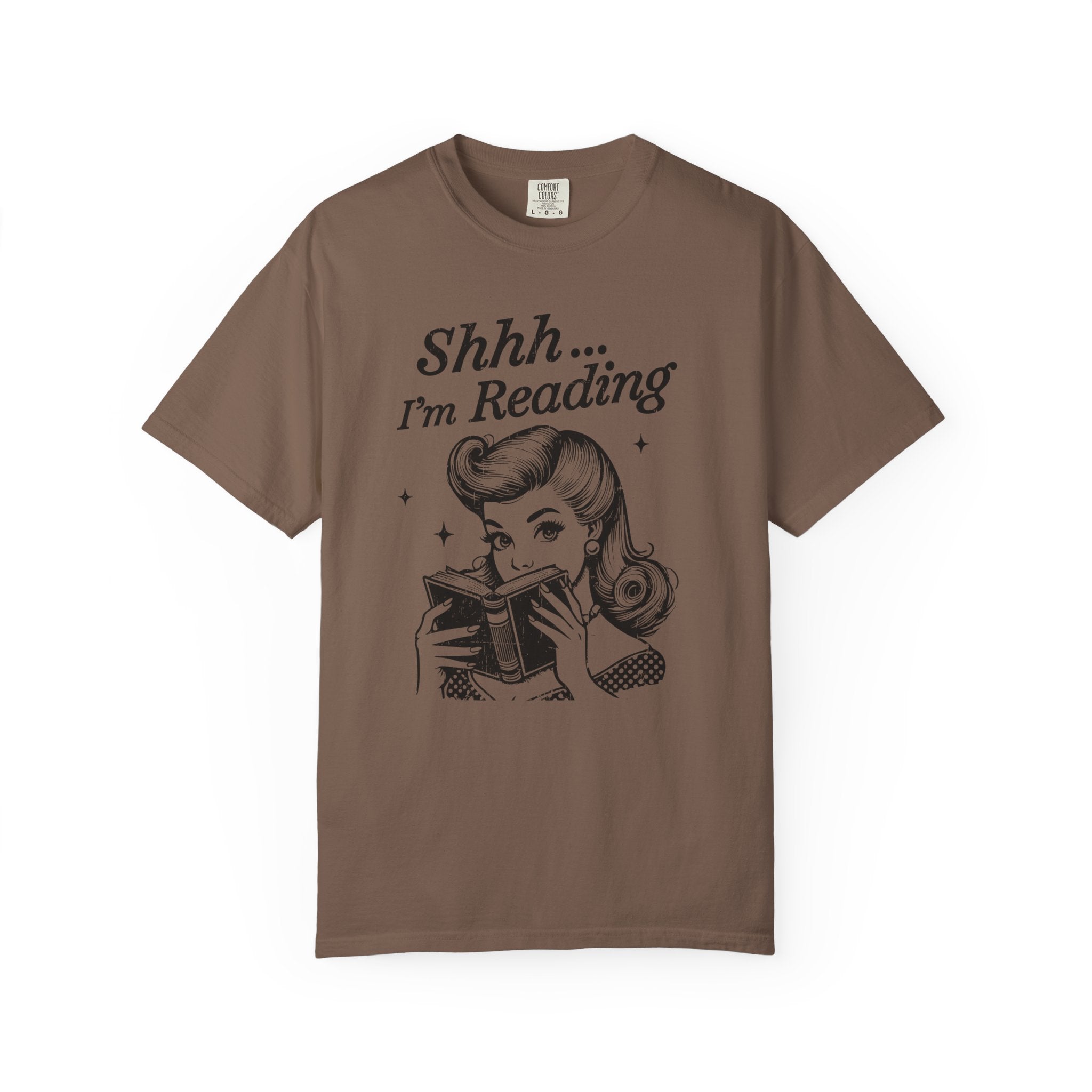 Shh I'm reading T-shirt, Book Lover Tee, Reading Gift by Printify