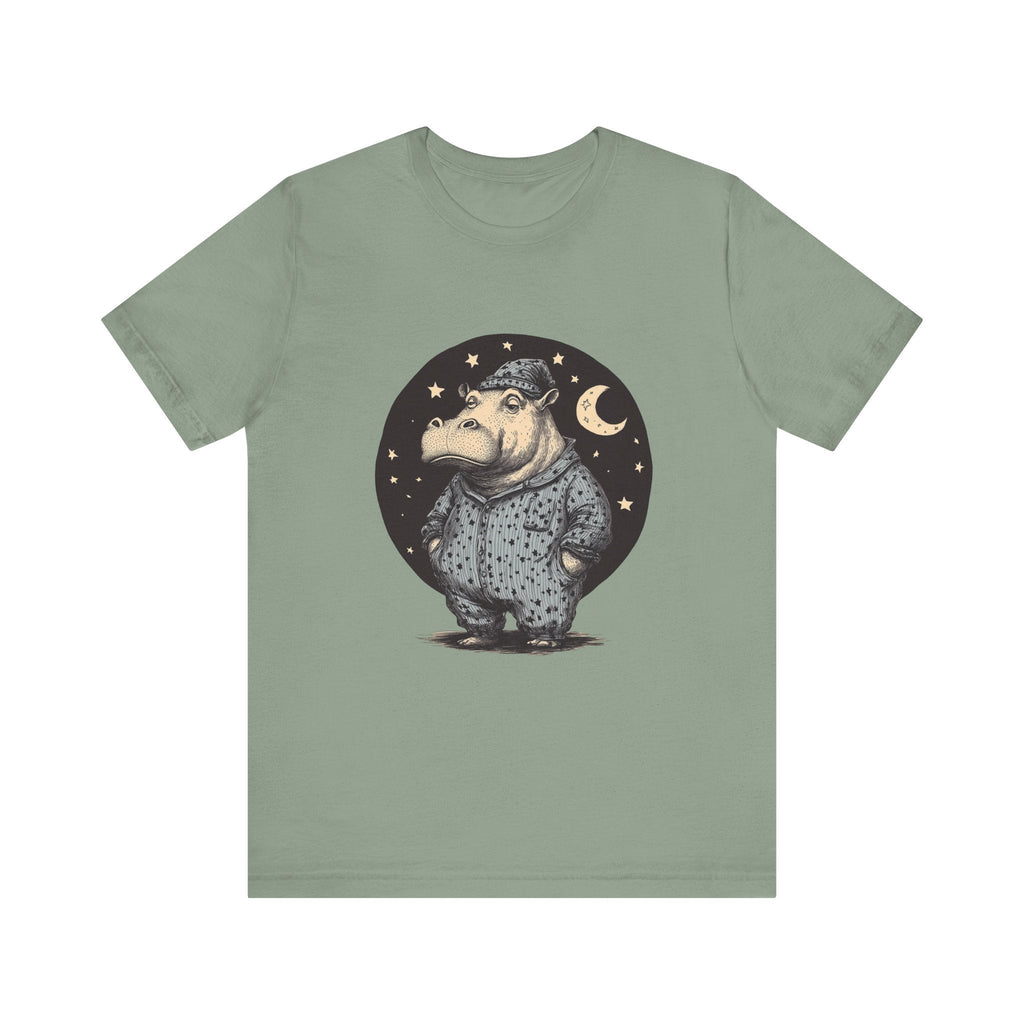 Sleepy Hippo Shirt, Funny Hippo Shirt, Cute Hippo Shirt by PopCultureByDesign36