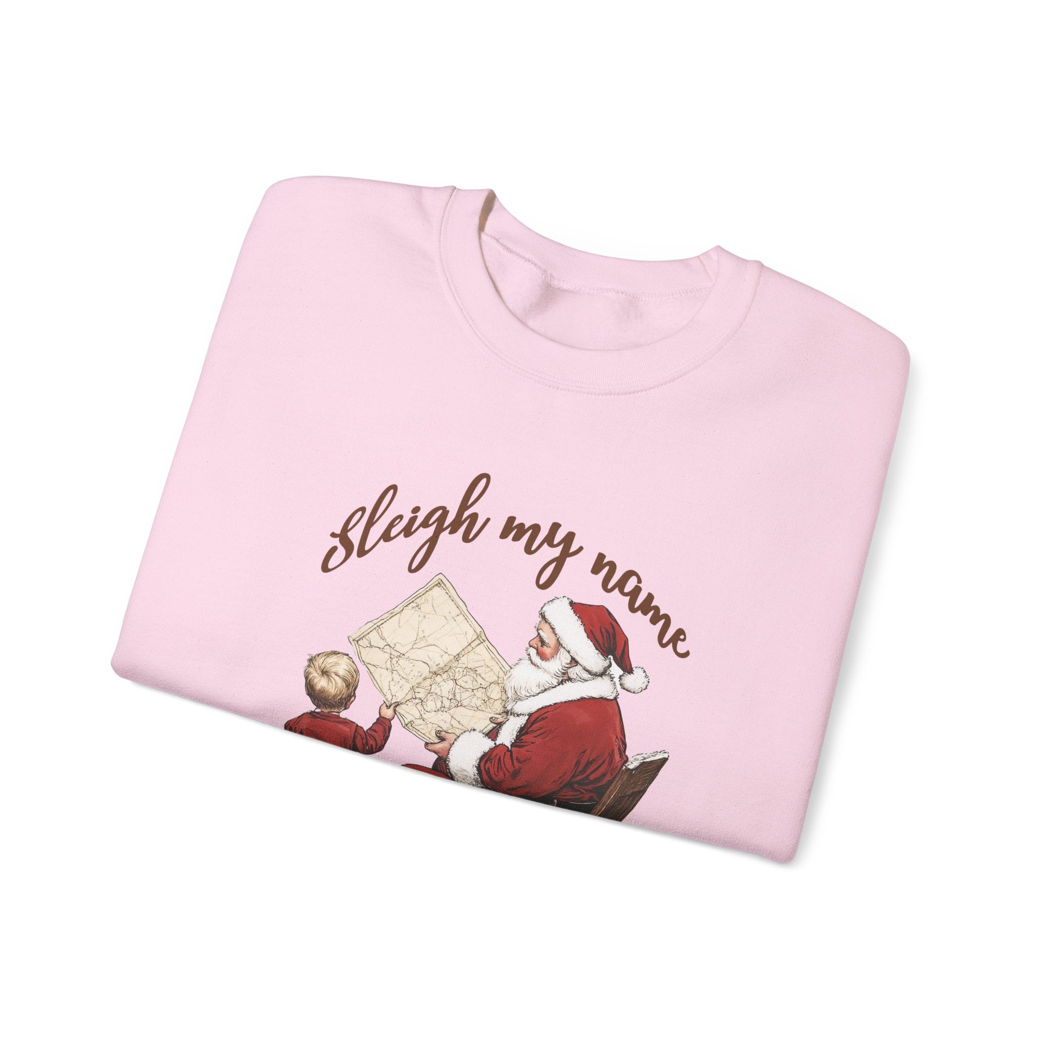 Sleigh my Name Sweatshirt, Vintage Santa Xmas Sweatshirt by PopCultureByDesign36