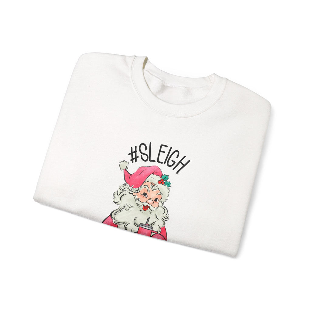Sleigh santa sweatshirt, Vintage Santa Christmas Sweatshirt by PopCultureByDesign36