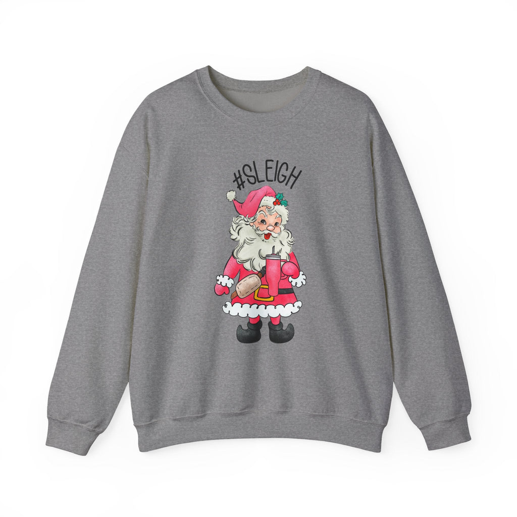 Sleigh santa sweatshirt, Vintage Santa Christmas Sweatshirt by PopCultureByDesign36