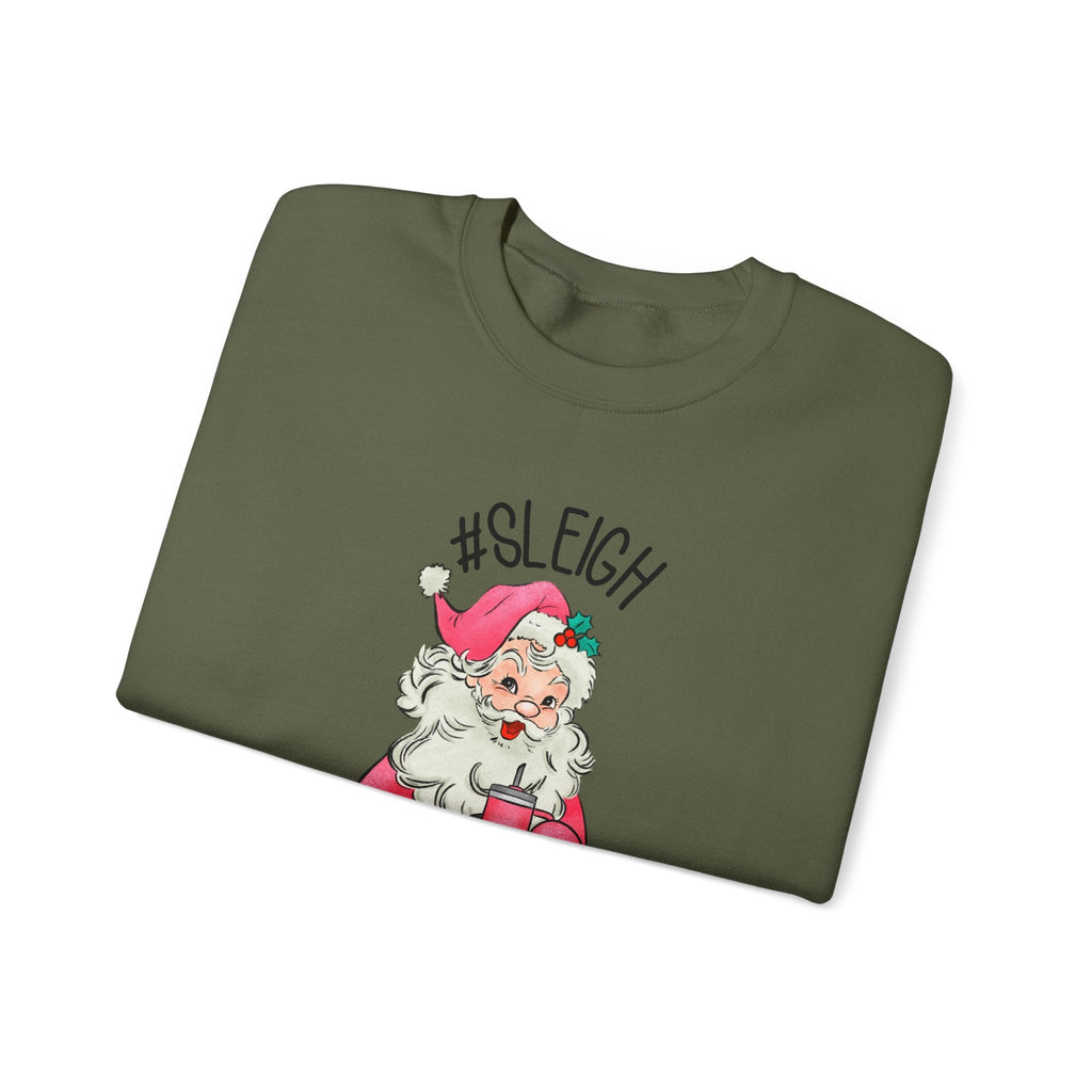 Sleigh santa sweatshirt, Vintage Santa Christmas Sweatshirt by PopCultureByDesign36
