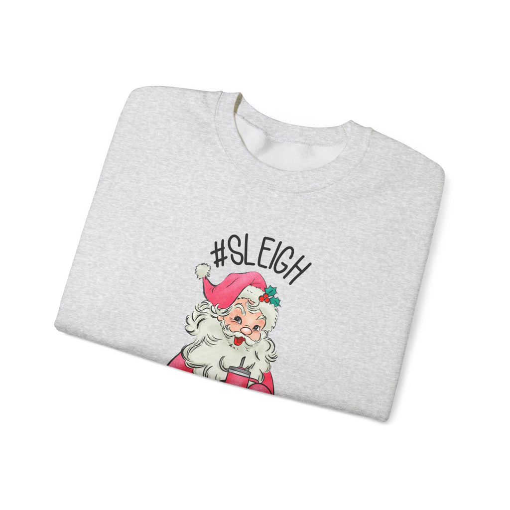 Sleigh santa sweatshirt, Vintage Santa Christmas Sweatshirt by PopCultureByDesign36