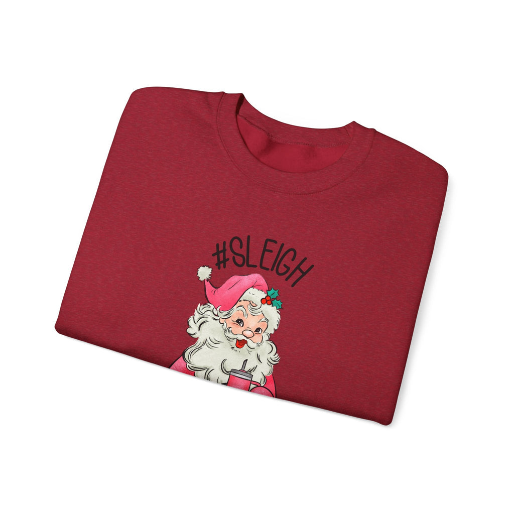 Sleigh santa sweatshirt, Vintage Santa Christmas Sweatshirt by PopCultureByDesign36