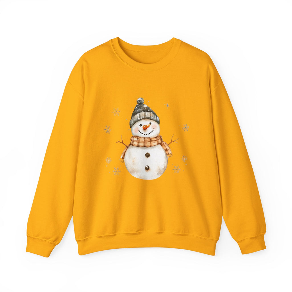 Festive Snowman Crewneck Sweatshirt for Winter Holiday Cheer by PopCultureByDesign36