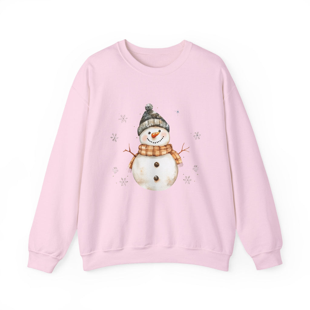 Festive Snowman Crewneck Sweatshirt for Winter Holiday Cheer by PopCultureByDesign36
