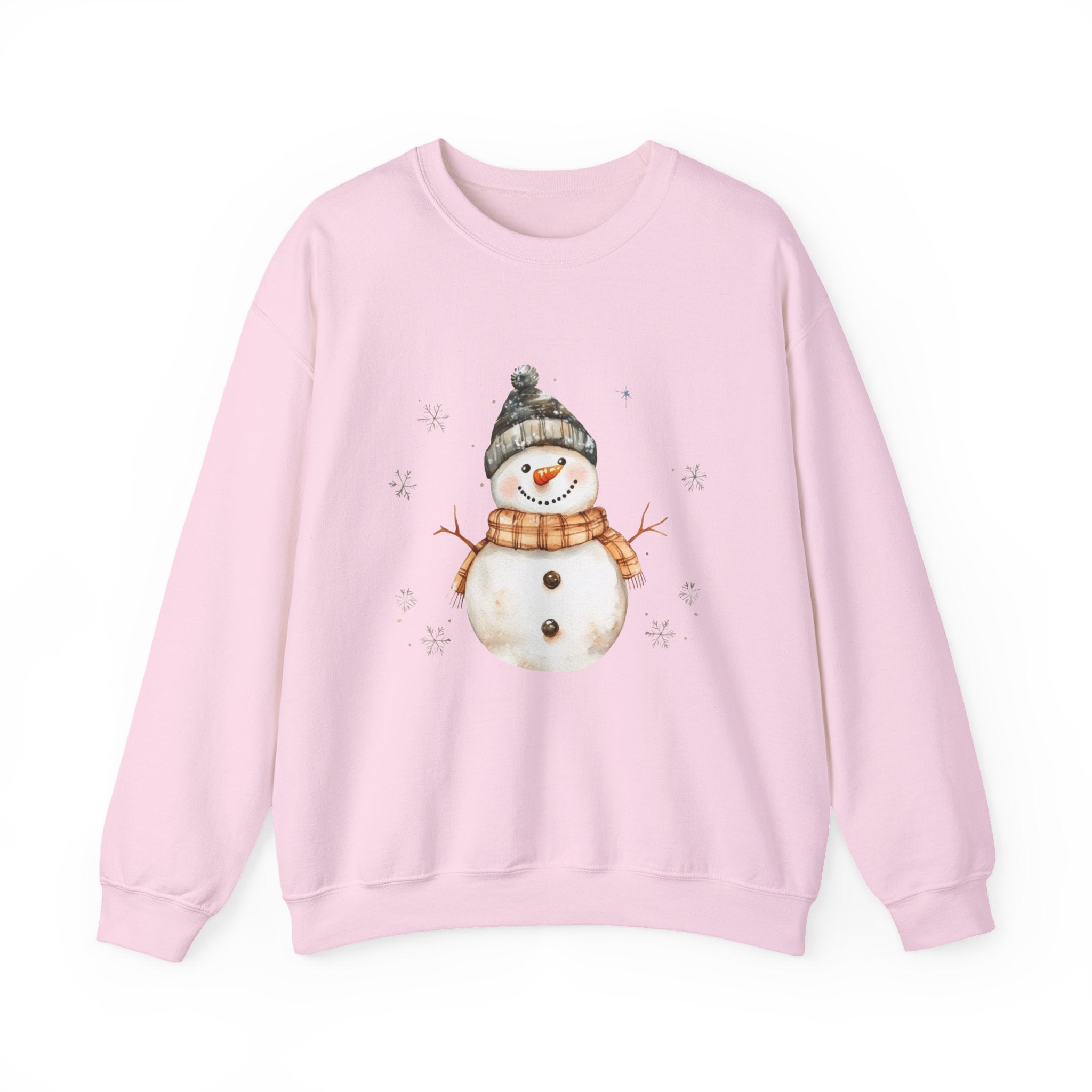 Festive Snowman Crewneck Sweatshirt for Winter Holiday Cheer by PopCultureByDesign36