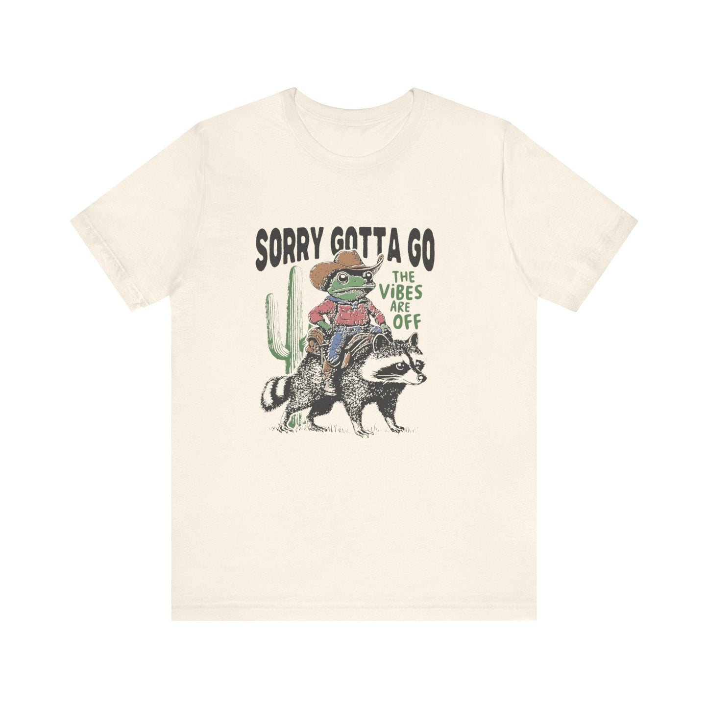 Sorry Gotta Go The Vibes Are Off Shirt, Cowboy Frog t-shirt - Popbydesign