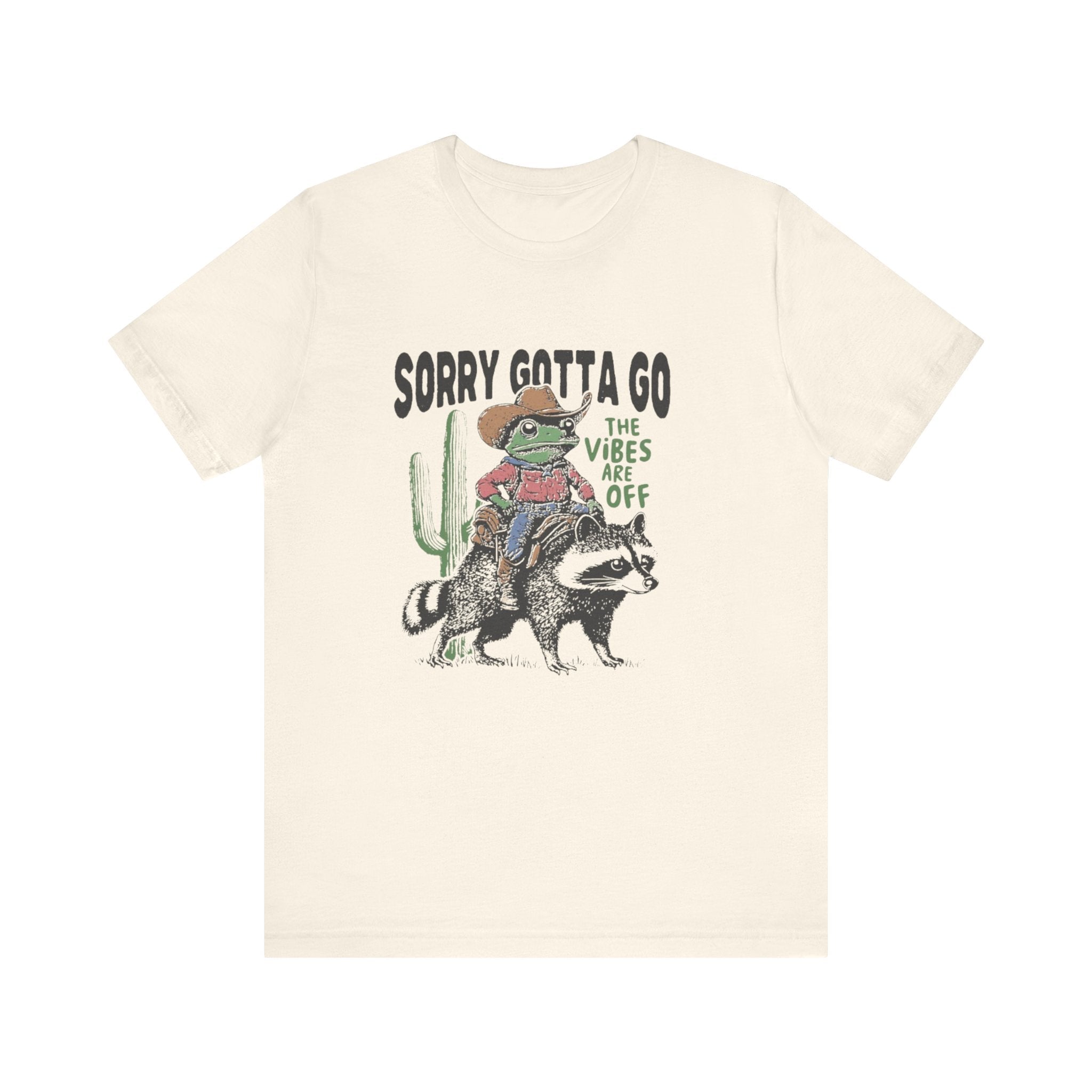 Sorry Gotta Go The Vibes Are Off Shirt, Cowboy Frog t-shirt by PopCultureByDesign36