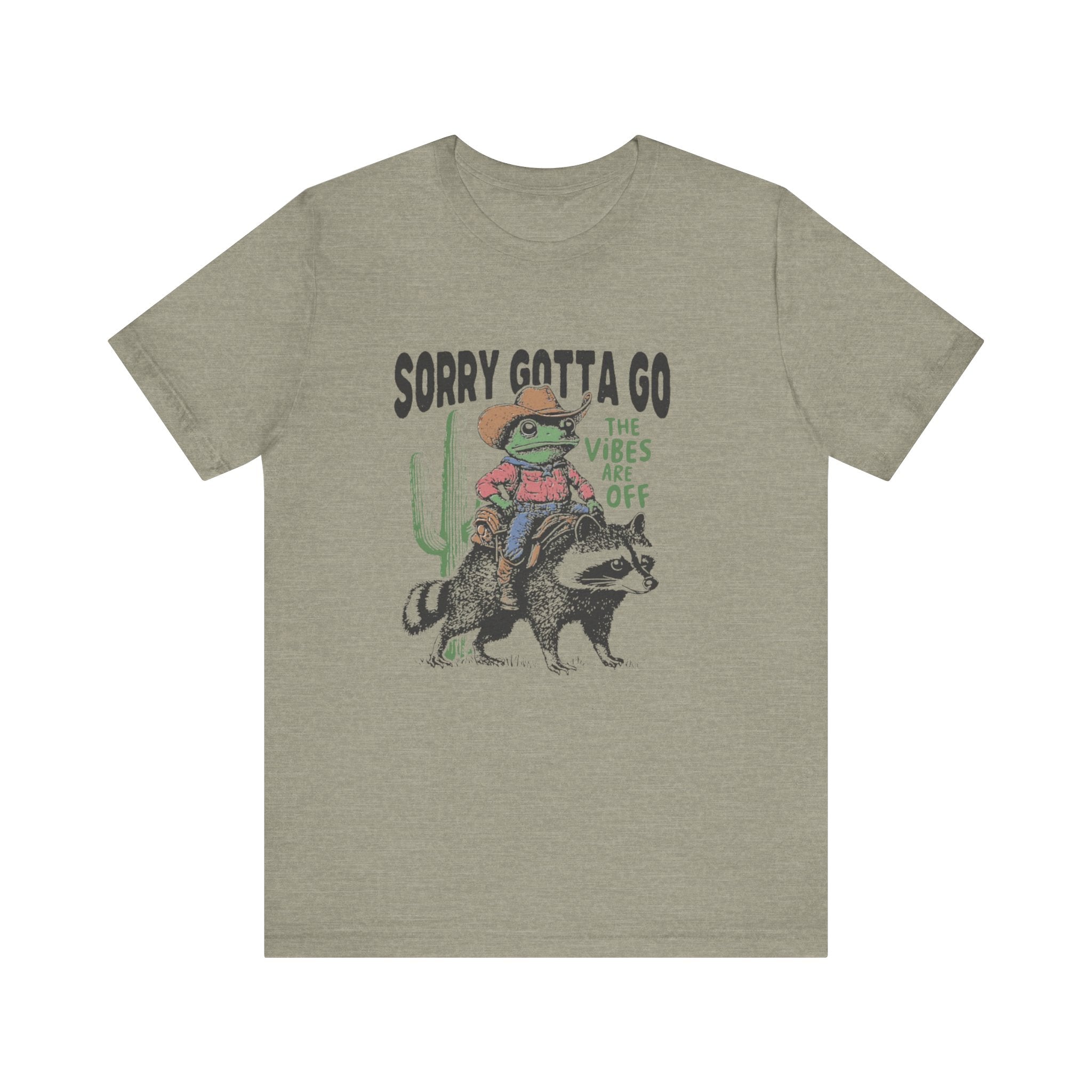 Sorry Gotta Go The Vibes Are Off Shirt, Cowboy Frog t-shirt by PopCultureByDesign36