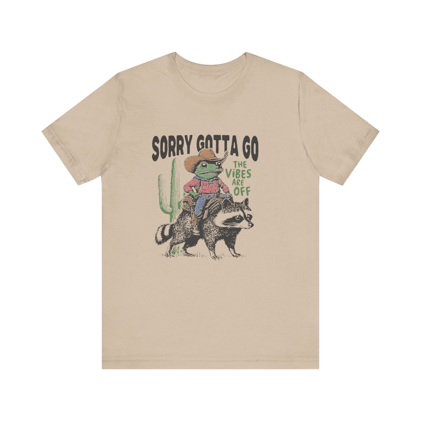 Sorry Gotta Go The Vibes Are Off Shirt, Cowboy Frog t-shirt - Popbydesign