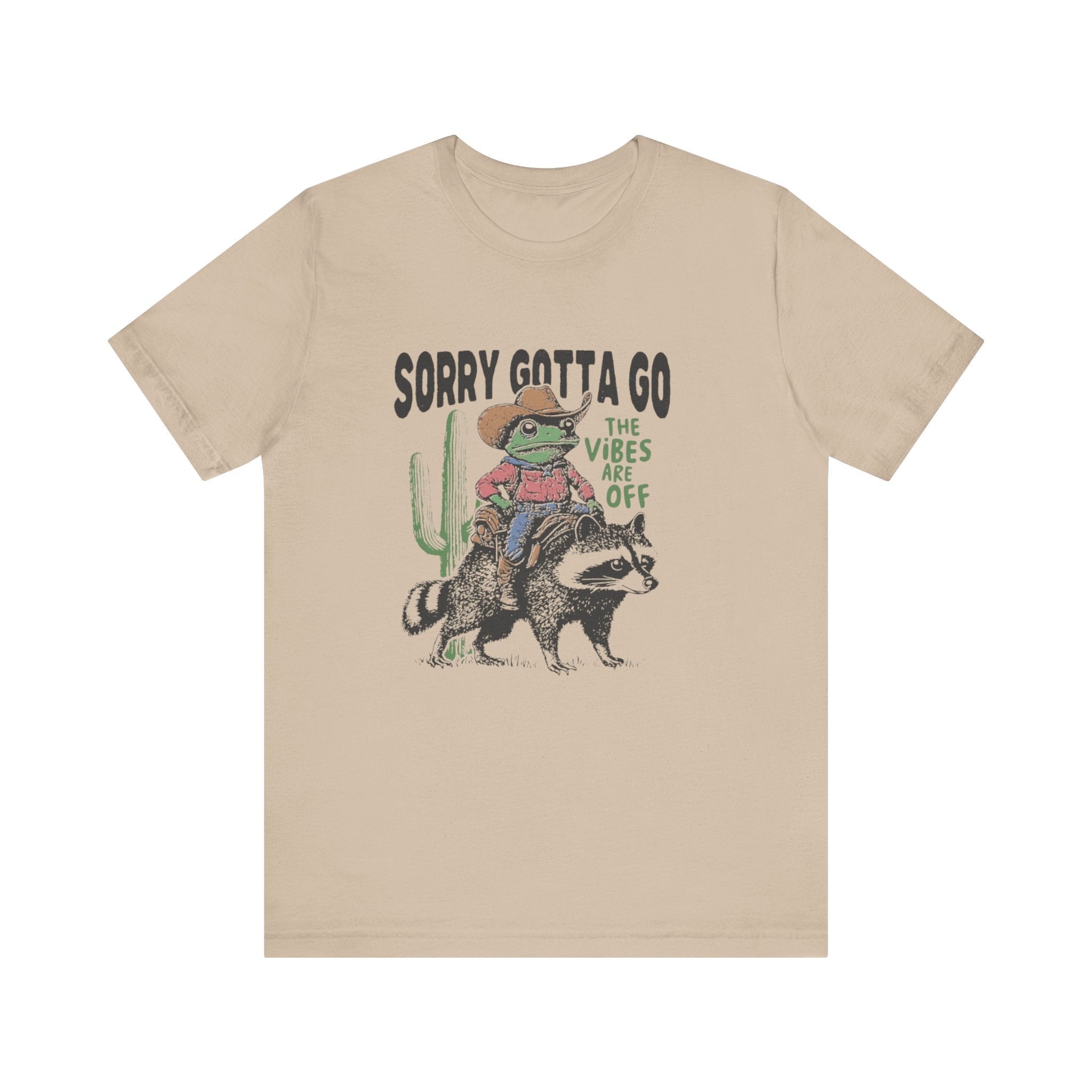 Sorry Gotta Go The Vibes Are Off Shirt, Cowboy Frog t-shirt by PopCultureByDesign36
