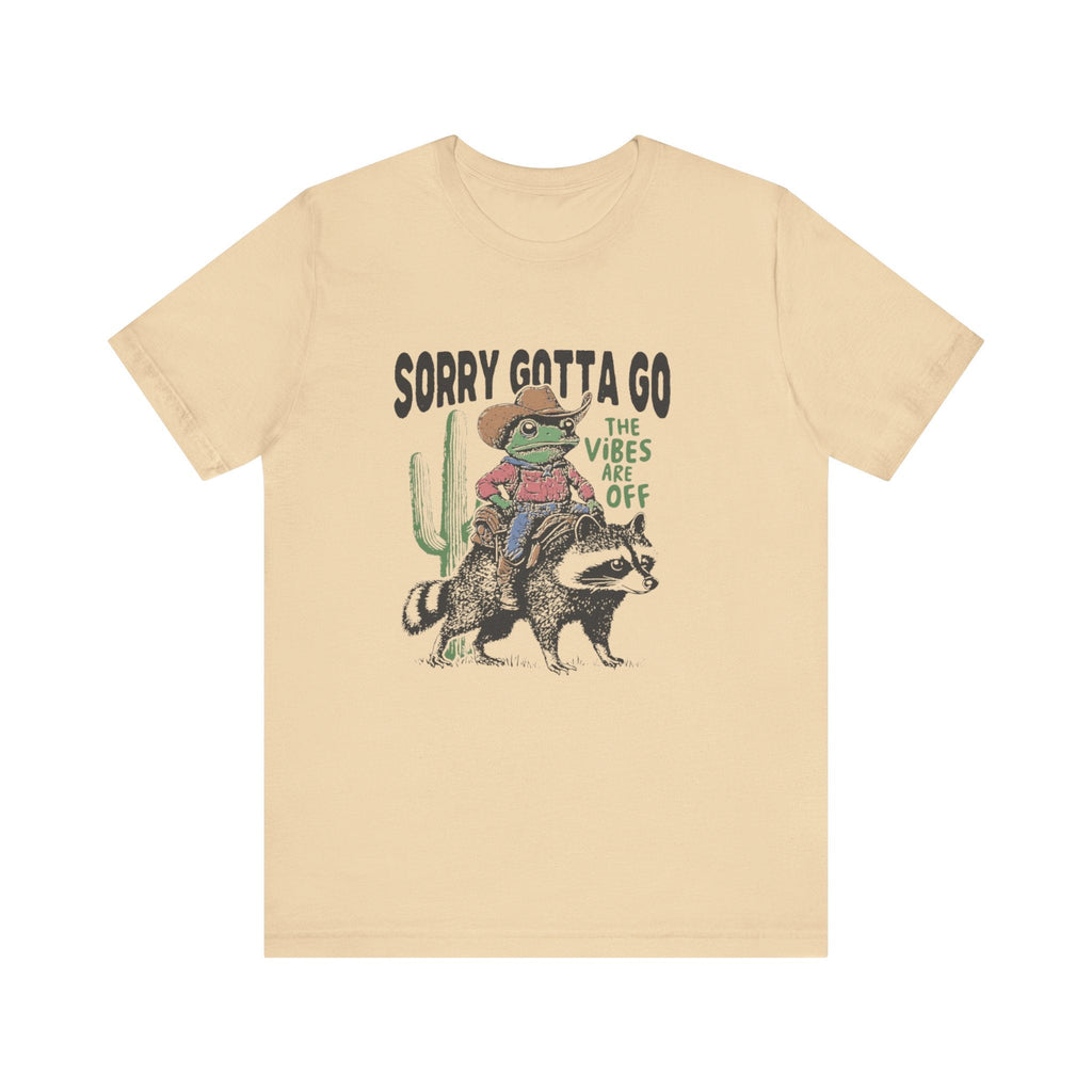 Sorry Gotta Go The Vibes Are Off Shirt, Cowboy Frog t-shirt by PopCultureByDesign36