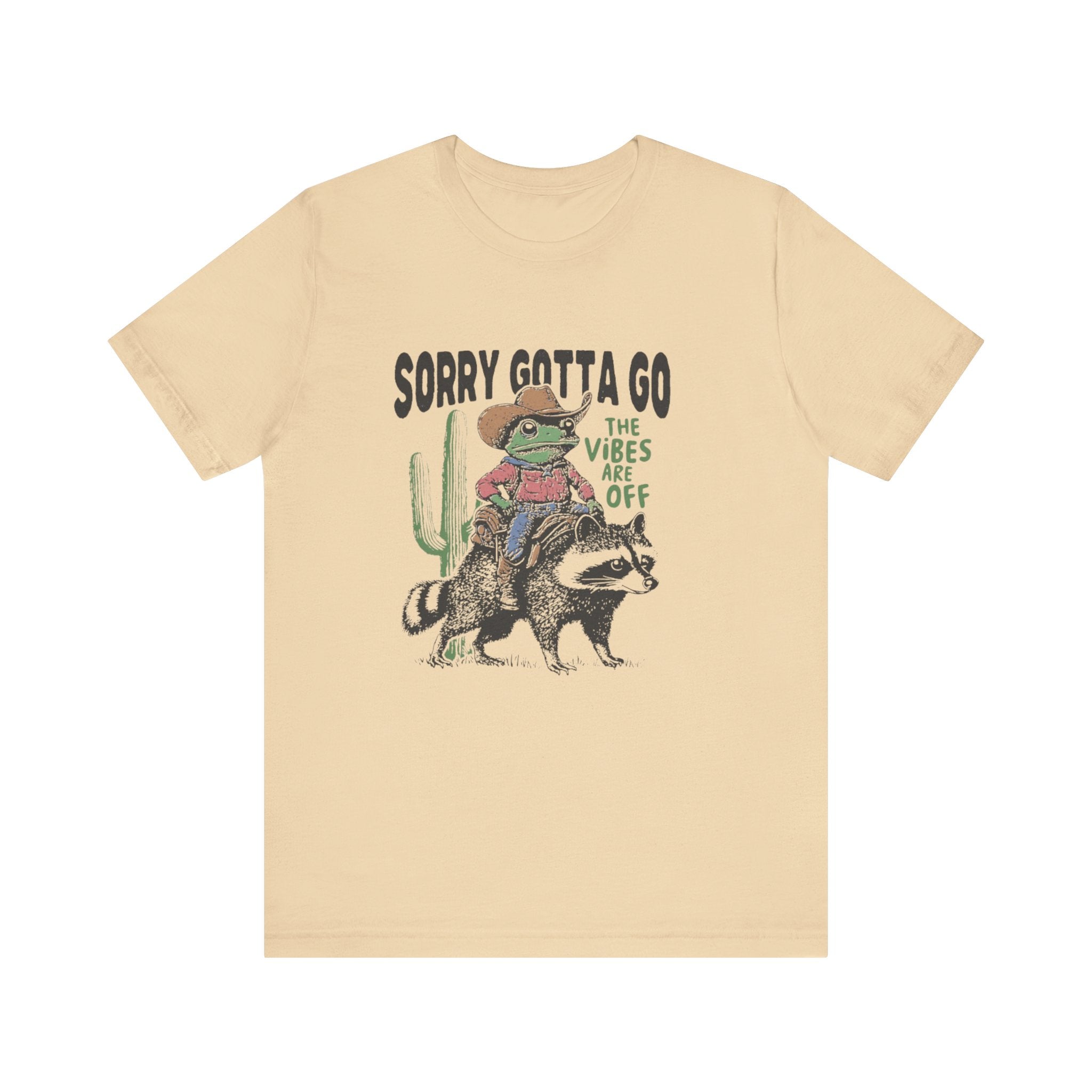 Sorry Gotta Go The Vibes Are Off Shirt, Cowboy Frog t-shirt by PopCultureByDesign36