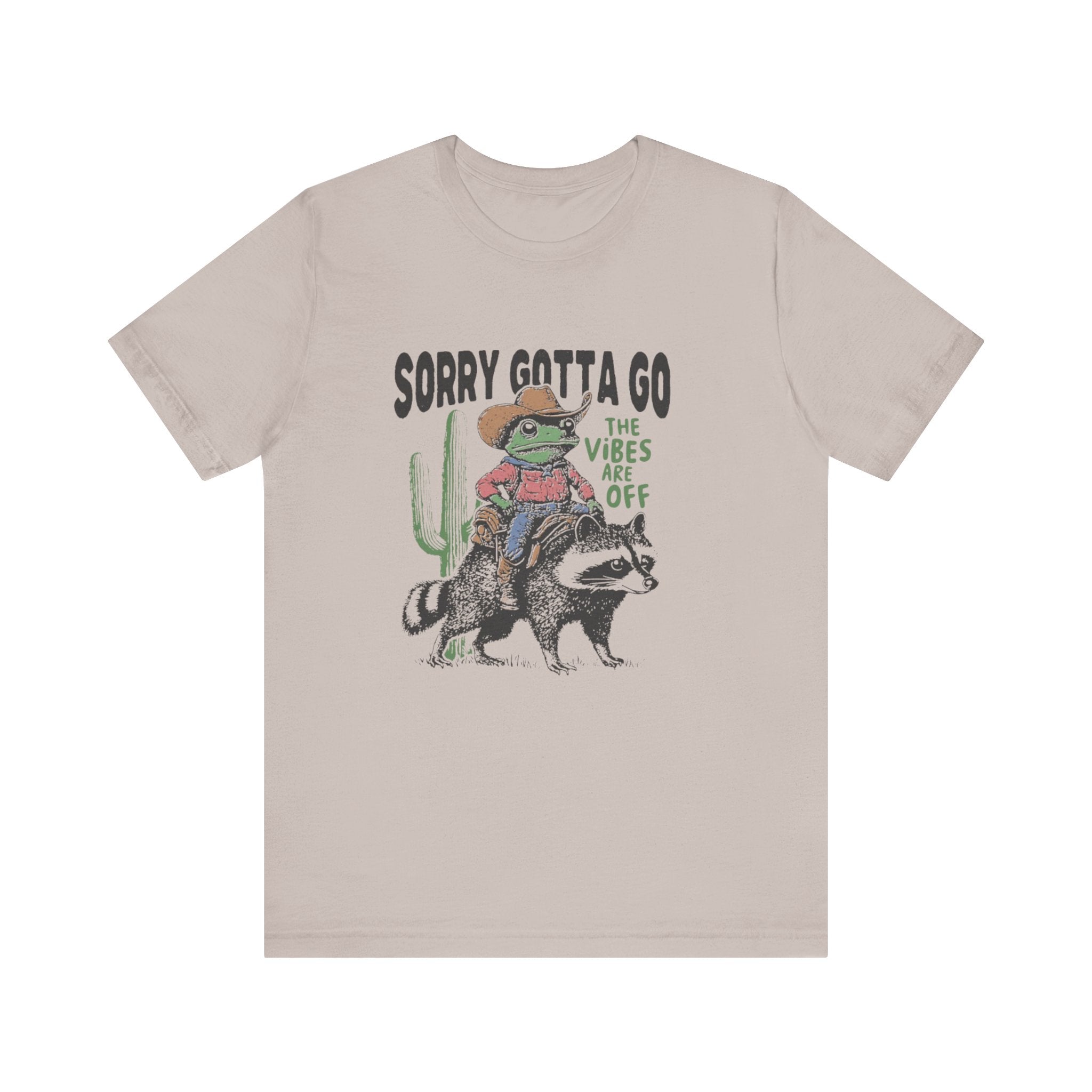 Sorry Gotta Go The Vibes Are Off Shirt, Cowboy Frog t-shirt by PopCultureByDesign36