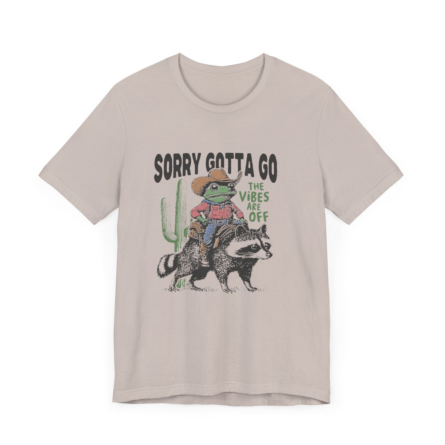 Sorry Gotta Go The Vibes Are Off Shirt, Cowboy Frog t-shirt - Popbydesign