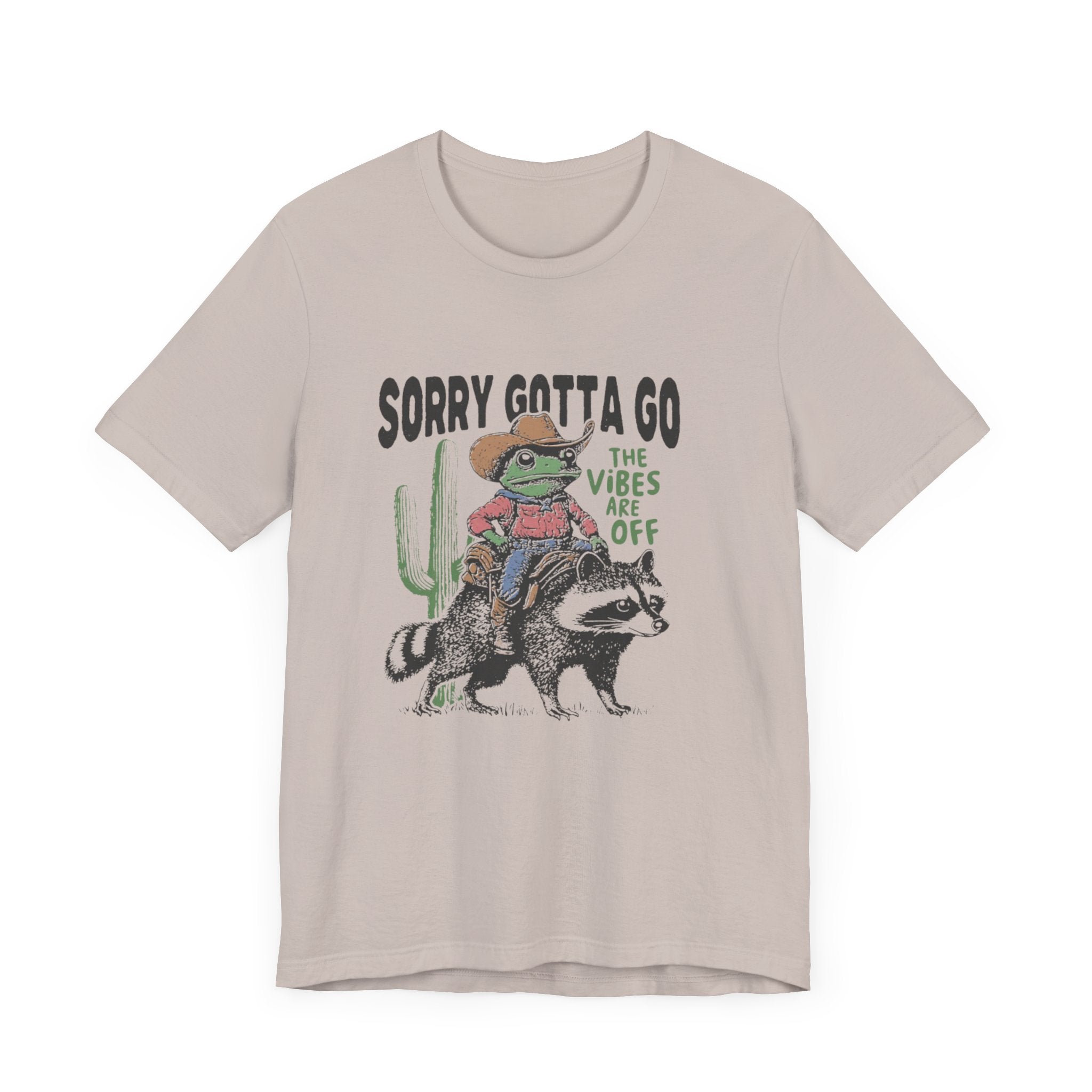 Sorry Gotta Go The Vibes Are Off Shirt, Cowboy Frog t-shirt by PopCultureByDesign36