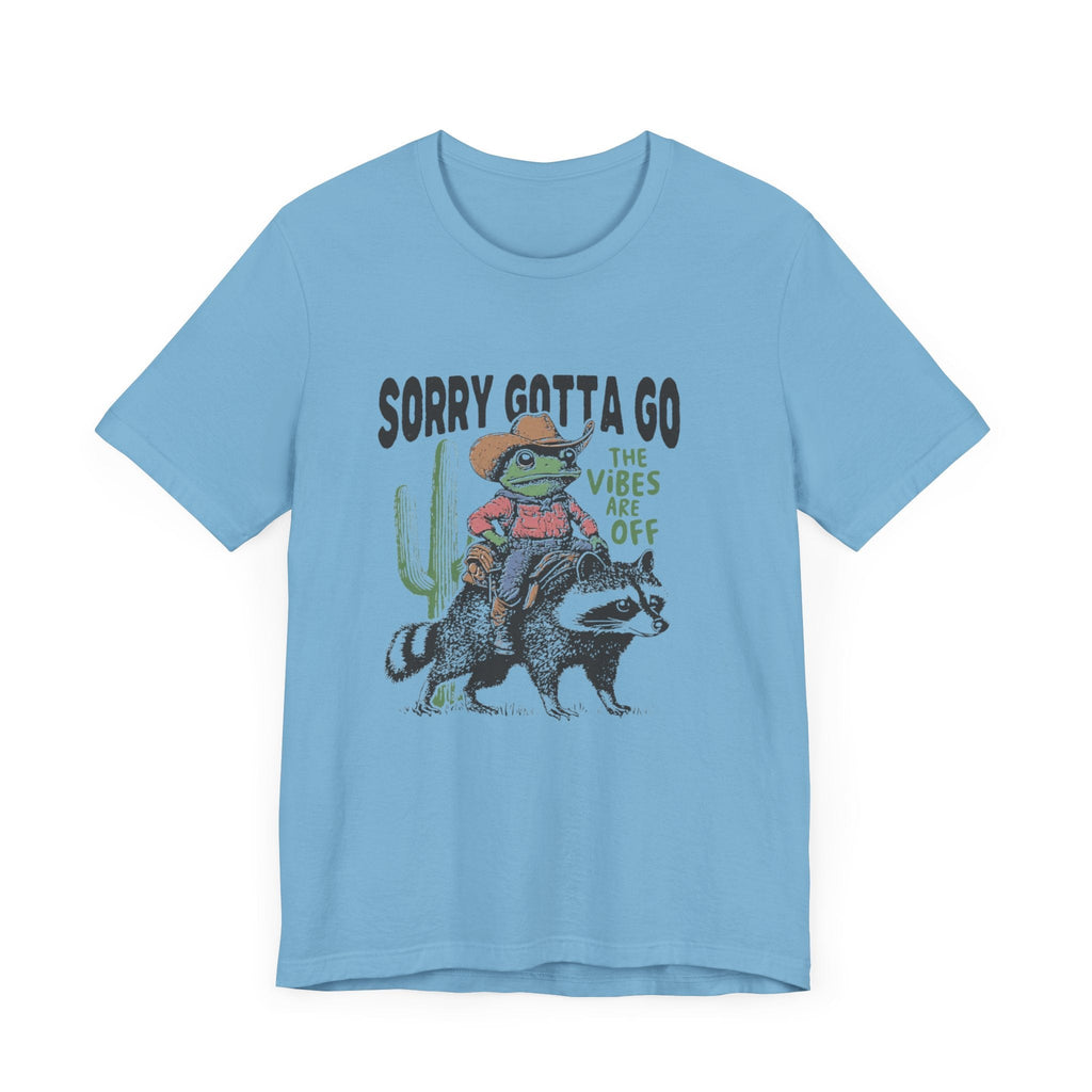 Sorry Gotta Go The Vibes Are Off Shirt, Cowboy Frog t-shirt by PopCultureByDesign36