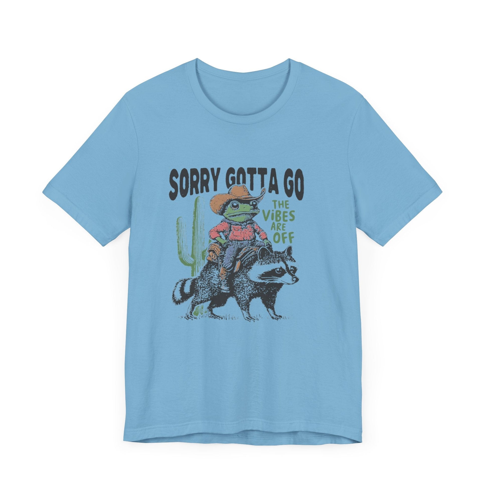 Sorry Gotta Go The Vibes Are Off Shirt, Cowboy Frog t-shirt - Popbydesign