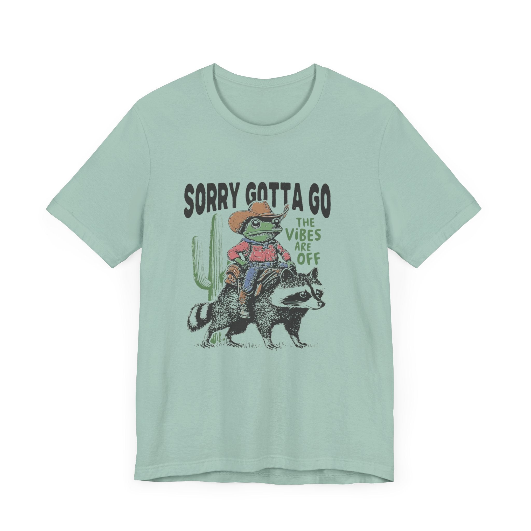 Sorry Gotta Go The Vibes Are Off Shirt, Cowboy Frog t-shirt by PopCultureByDesign36