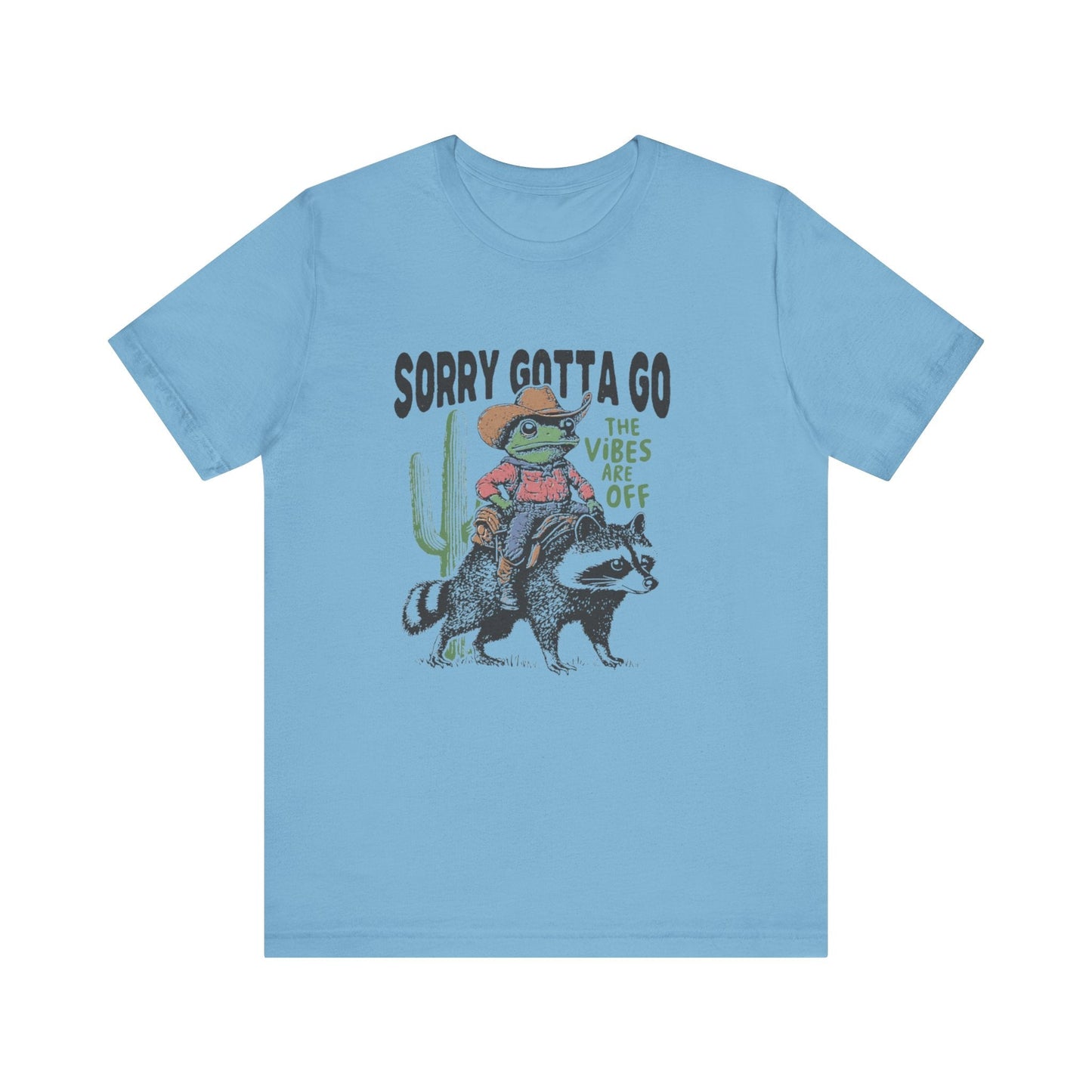 Sorry Gotta Go The Vibes Are Off Shirt, Cowboy Frog t-shirt - Popbydesign