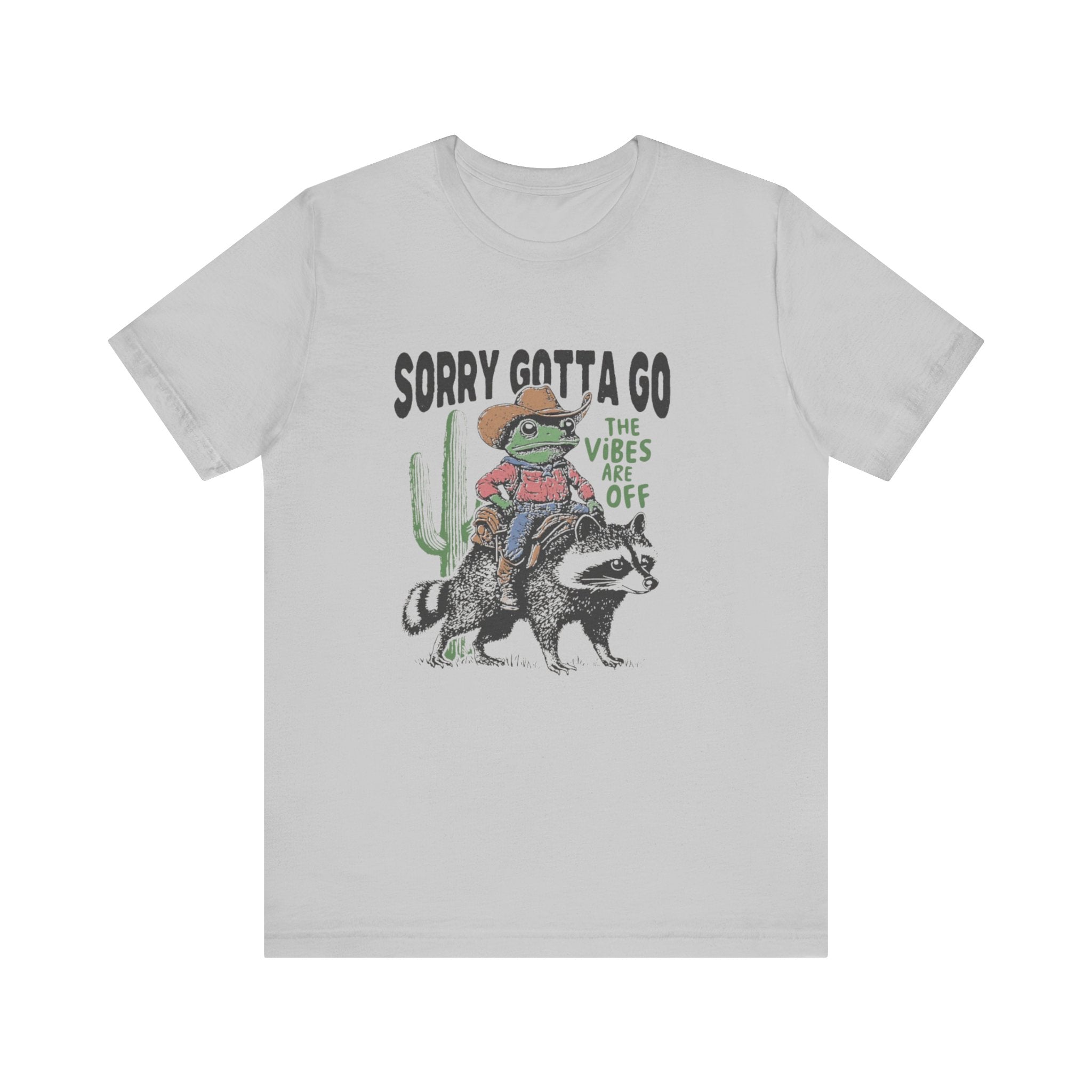 Sorry Gotta Go The Vibes Are Off Shirt, Cowboy Frog t-shirt by PopCultureByDesign36