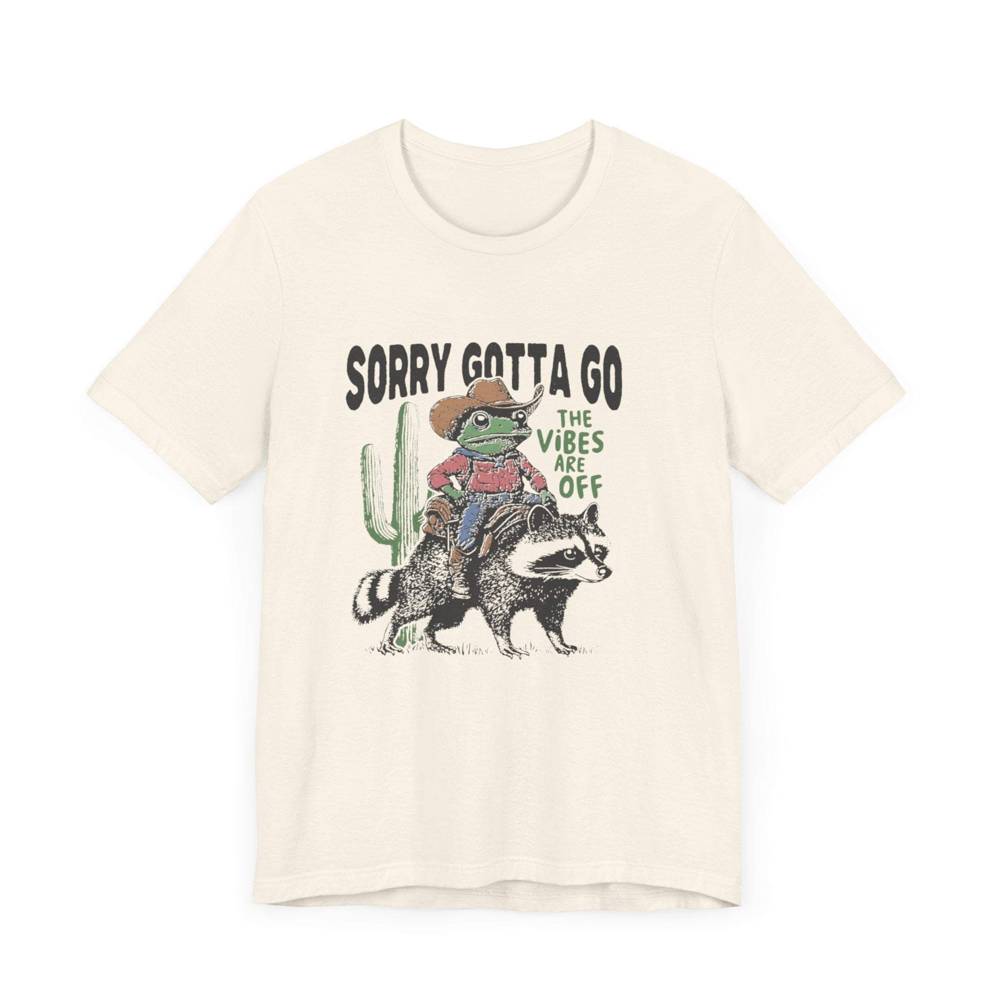 Sorry Gotta Go The Vibes Are Off Shirt, Cowboy Frog t-shirt by PopCultureByDesign36