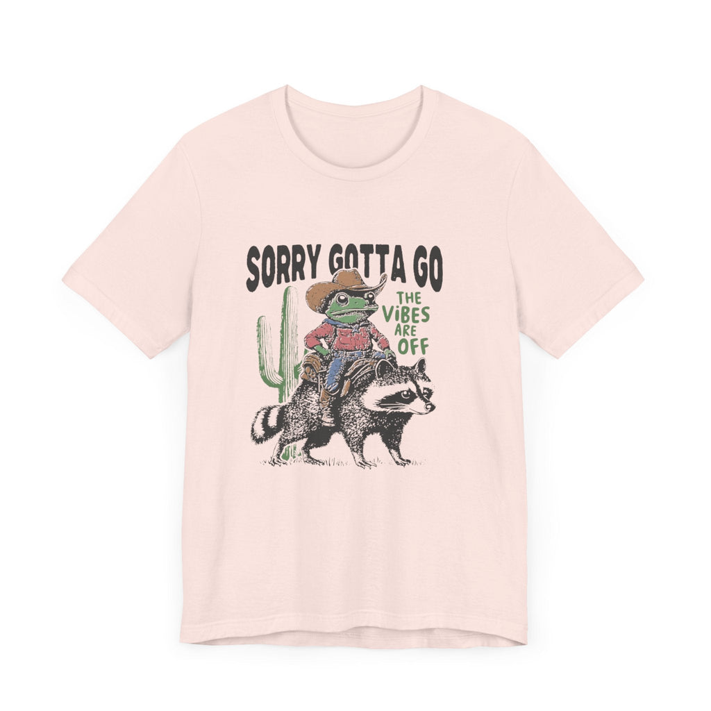 Sorry Gotta Go The Vibes Are Off Shirt, Cowboy Frog t-shirt by PopCultureByDesign36