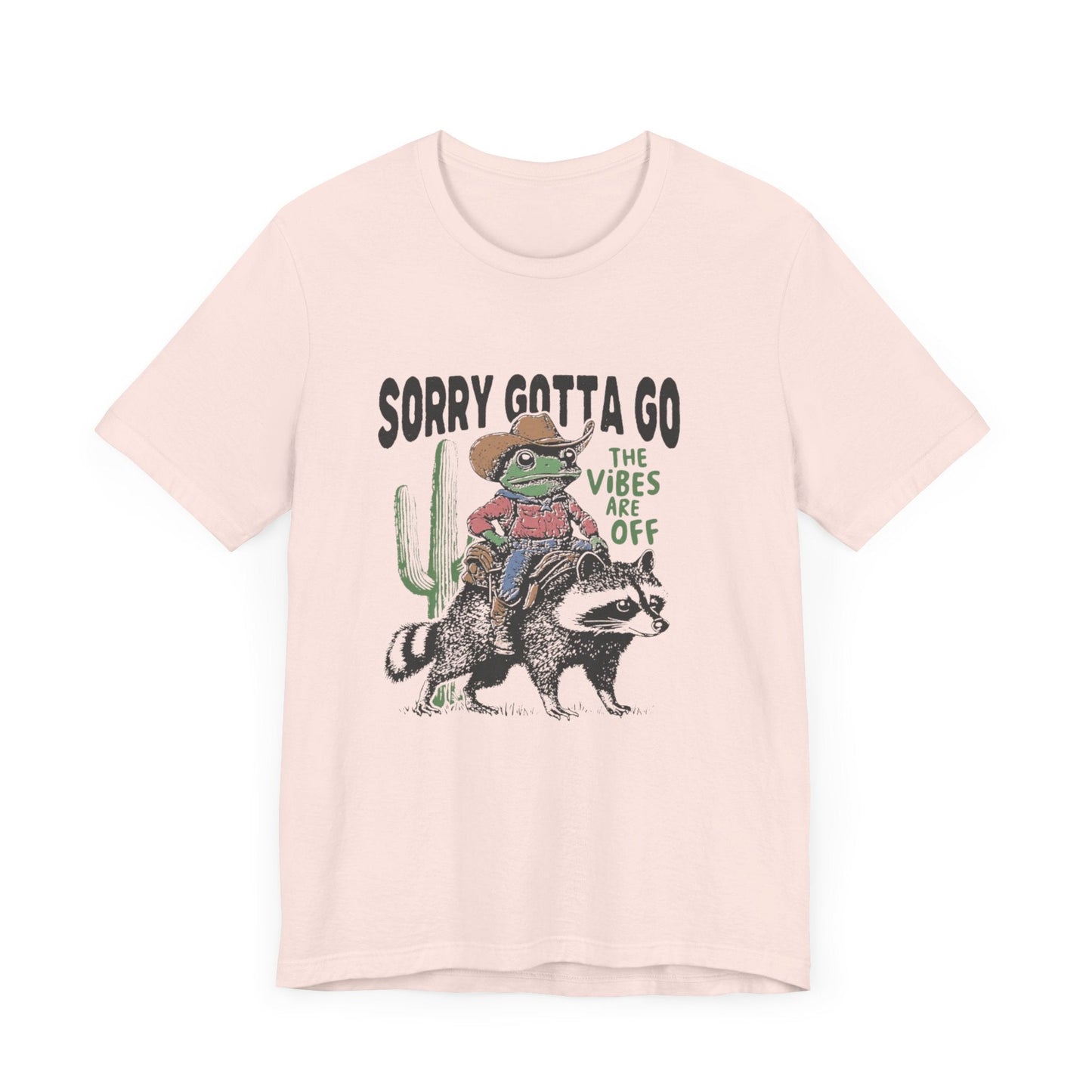 Sorry Gotta Go The Vibes Are Off Shirt, Cowboy Frog t-shirt - Popbydesign