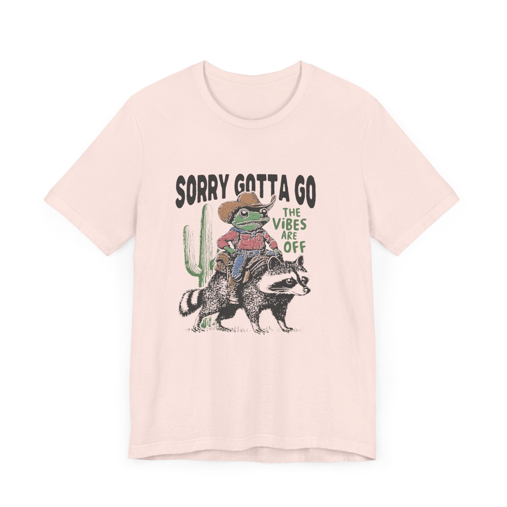 Sorry Gotta Go The Vibes Are Off Shirt, Cowboy Frog t-shirt - Popbydesign