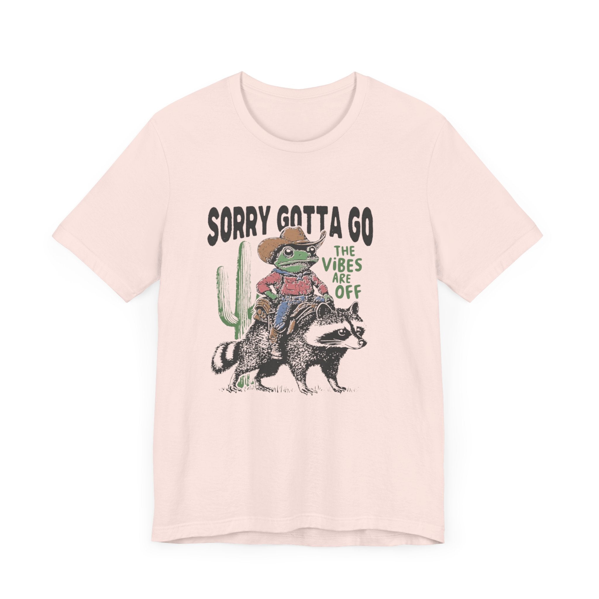 Sorry Gotta Go The Vibes Are Off Shirt, Cowboy Frog t-shirt by PopCultureByDesign36