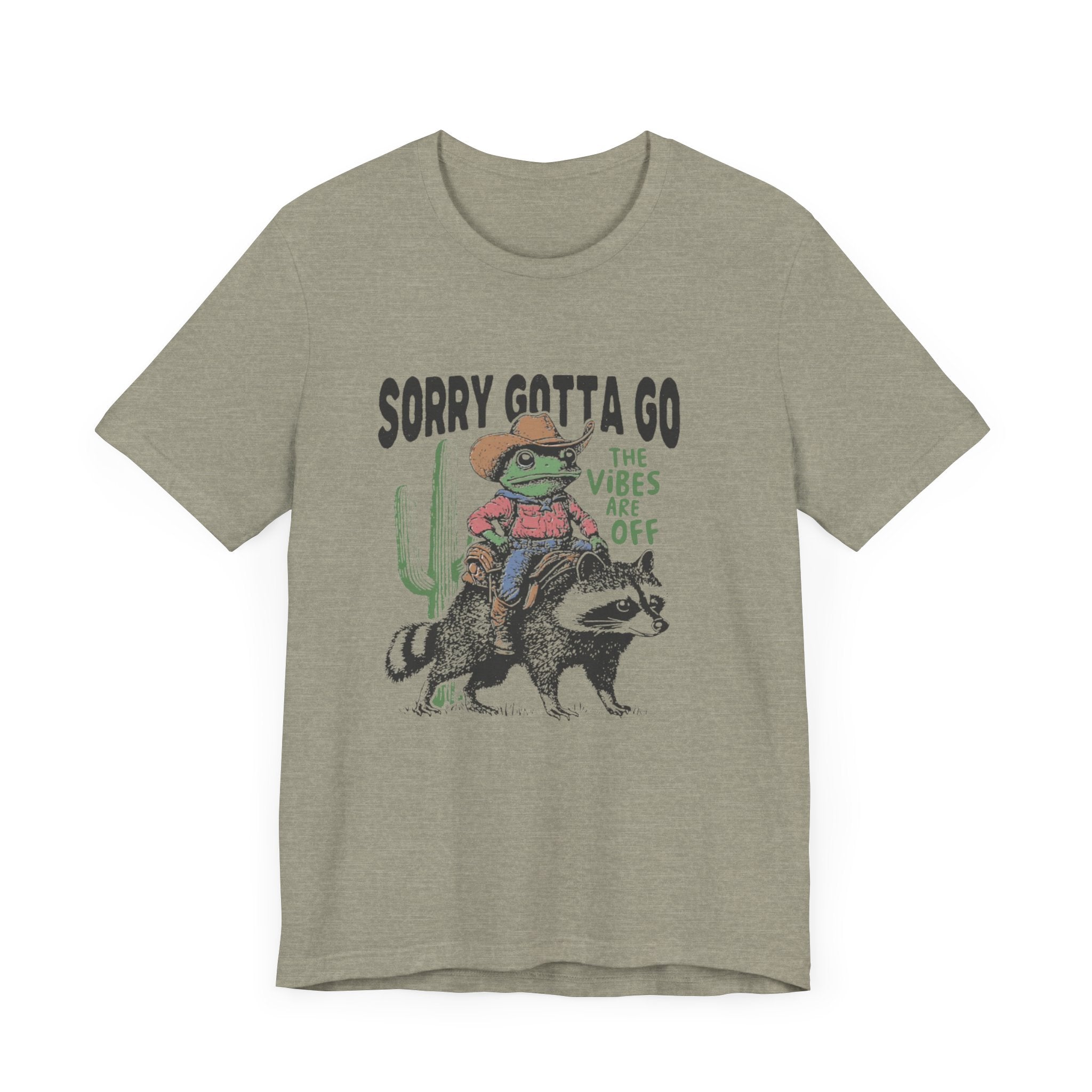 Sorry Gotta Go The Vibes Are Off Shirt, Cowboy Frog t-shirt by PopCultureByDesign36