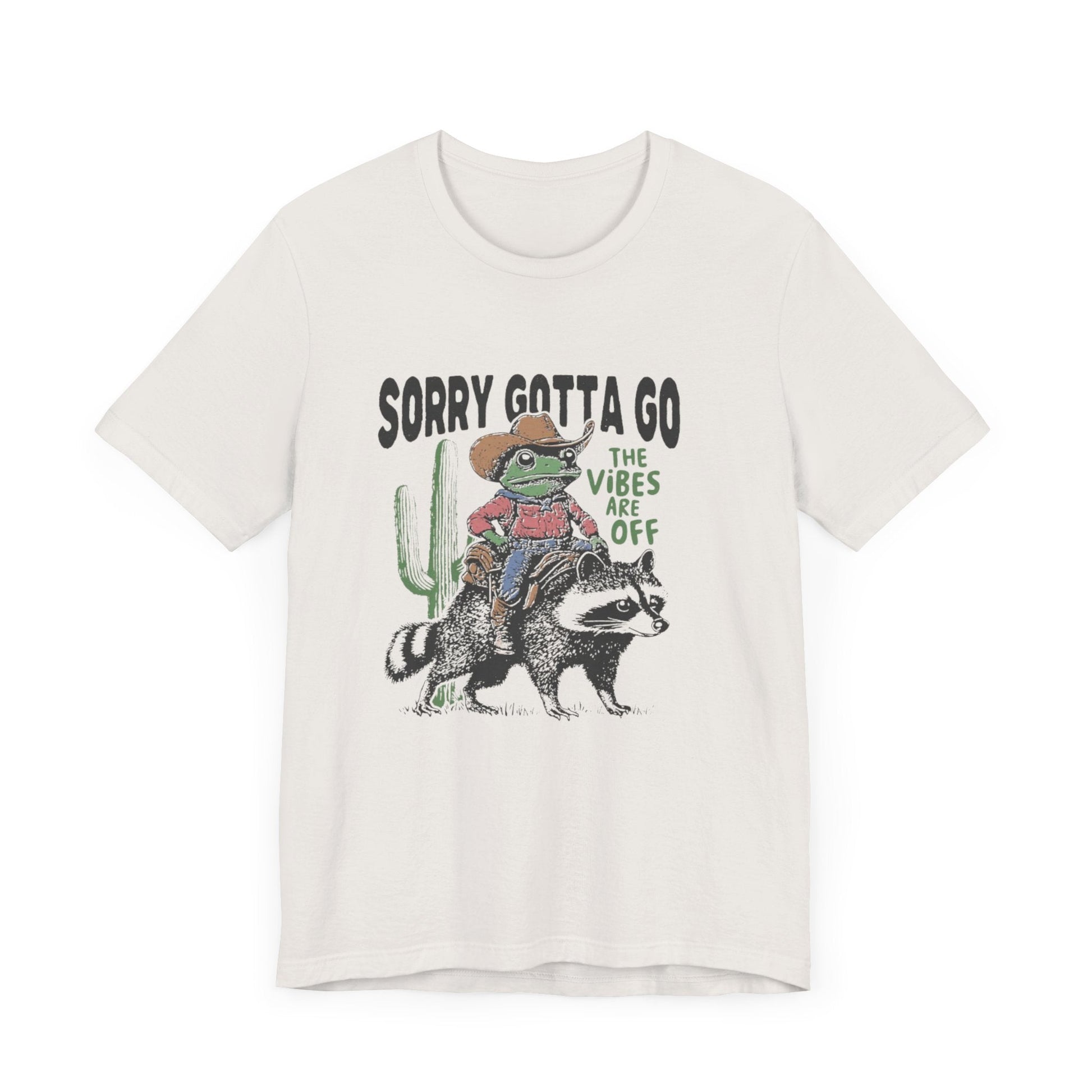 Sorry Gotta Go The Vibes Are Off Shirt, Cowboy Frog t-shirt - Popbydesign