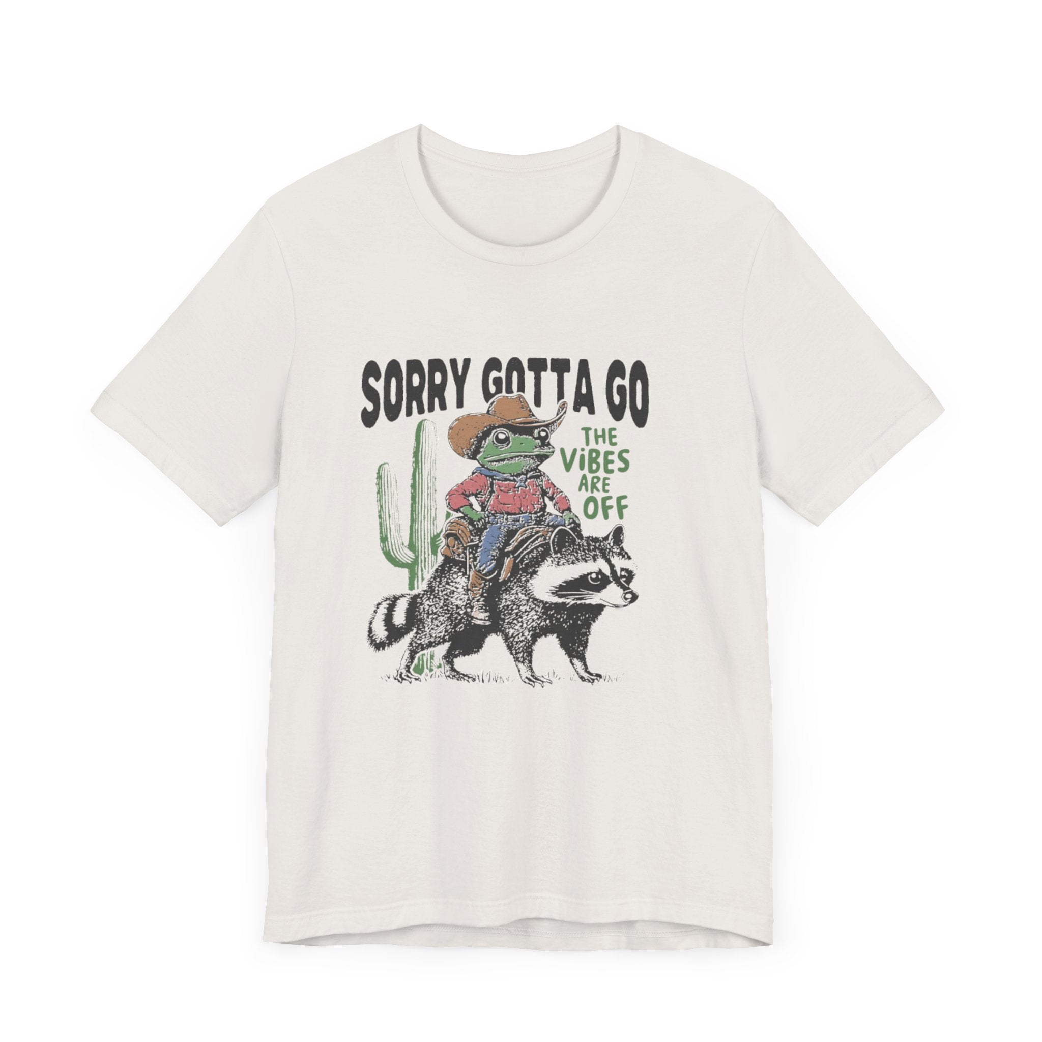 Sorry Gotta Go The Vibes Are Off Shirt, Cowboy Frog t-shirt by PopCultureByDesign36