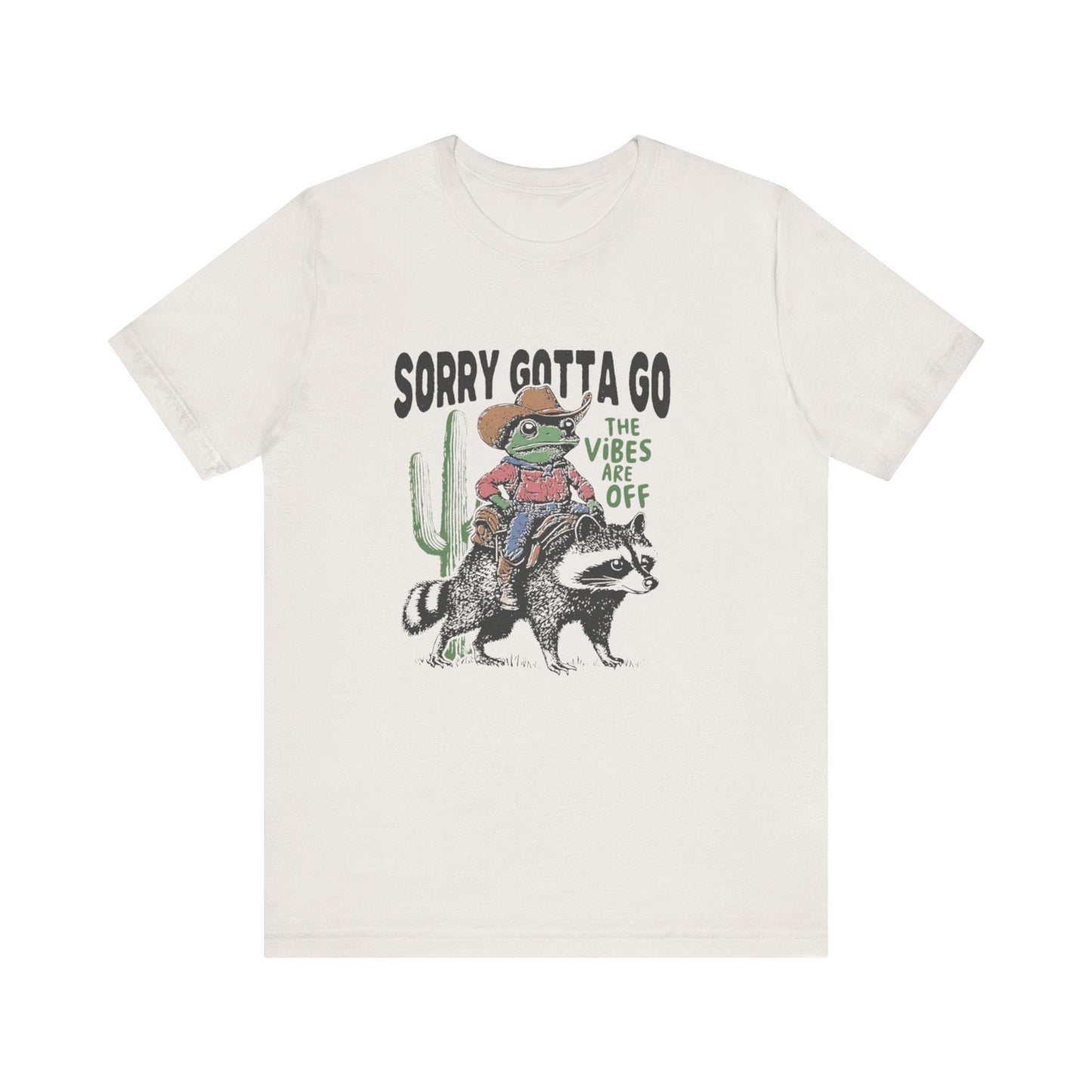 Sorry Gotta Go The Vibes Are Off Shirt, Cowboy Frog t-shirt - Popbydesign