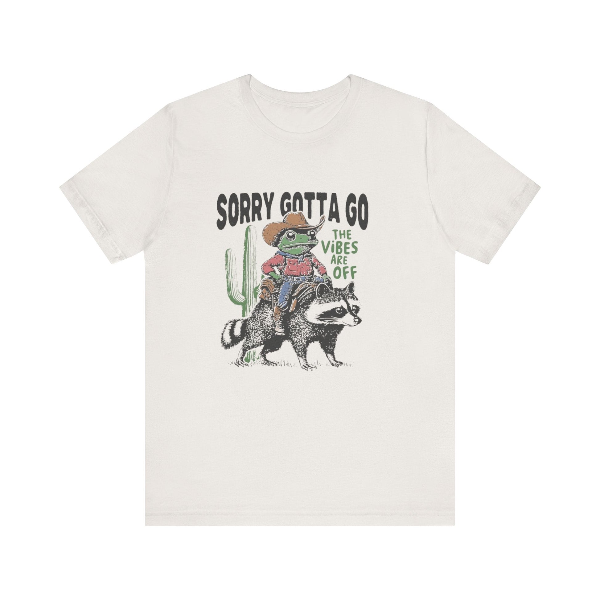 Sorry Gotta Go The Vibes Are Off Shirt, Cowboy Frog t-shirt - Popbydesign