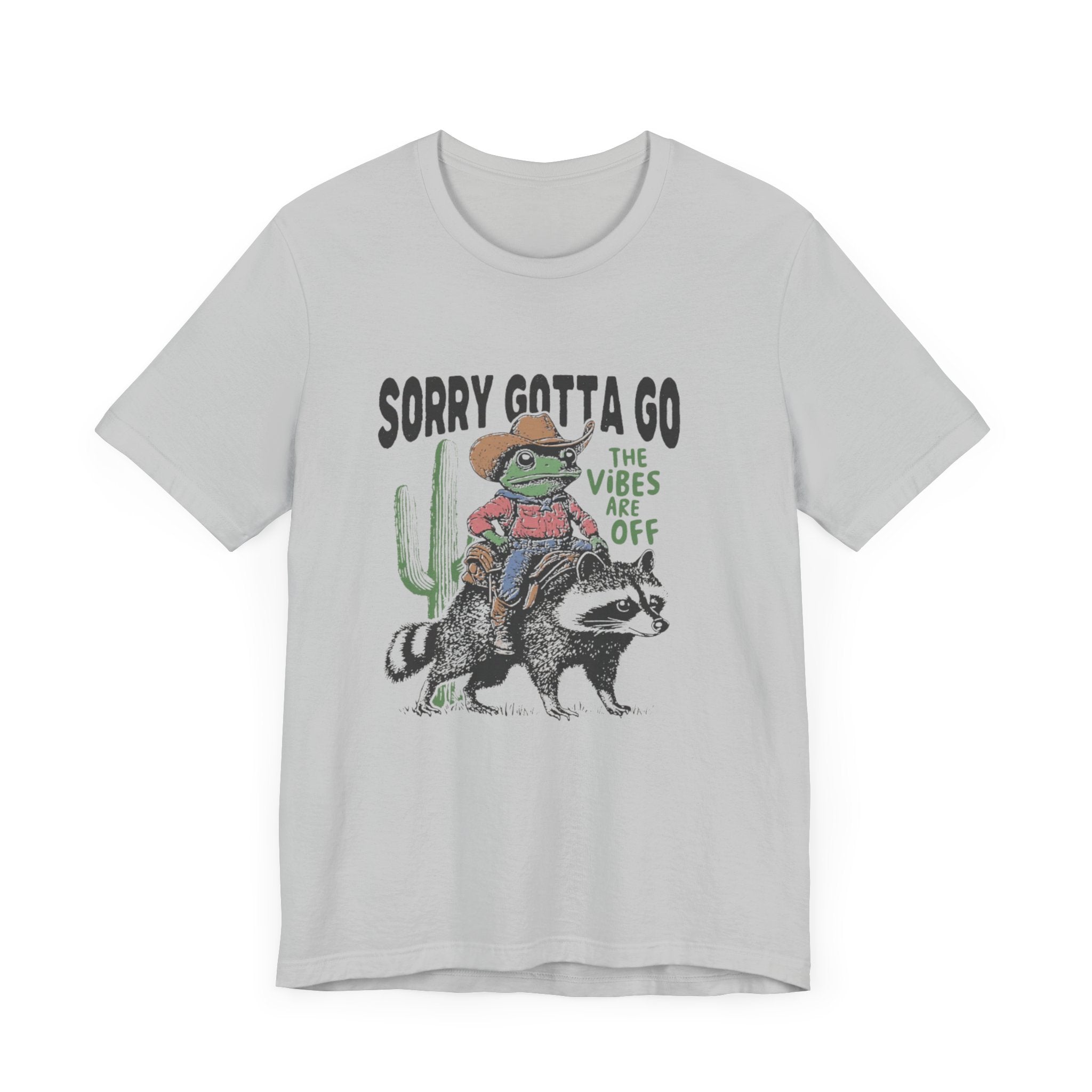 Sorry Gotta Go The Vibes Are Off Shirt, Cowboy Frog t-shirt by PopCultureByDesign36
