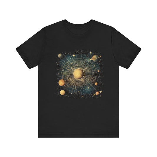 Space Galaxy T-Shirt, Solar System Tee, Astronomy Shirt - Popbydesign