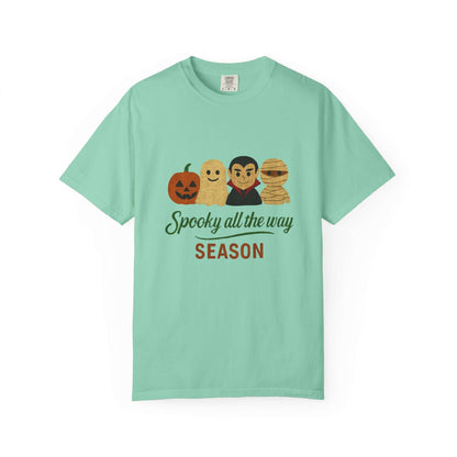 Spooky All The Way Halloween T-shirt, Pumpkin Ghost Shirt - Popbydesign